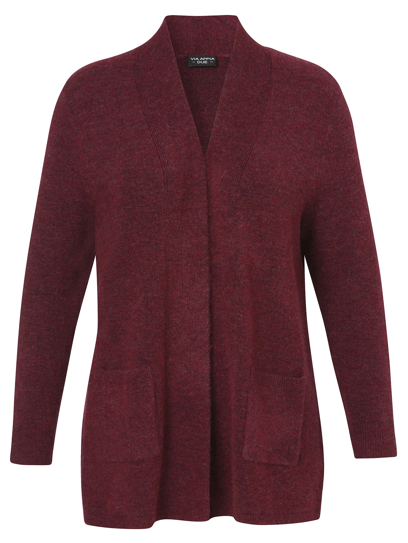 Jacke offen 1/1 Arm, bordeaux melange #1
