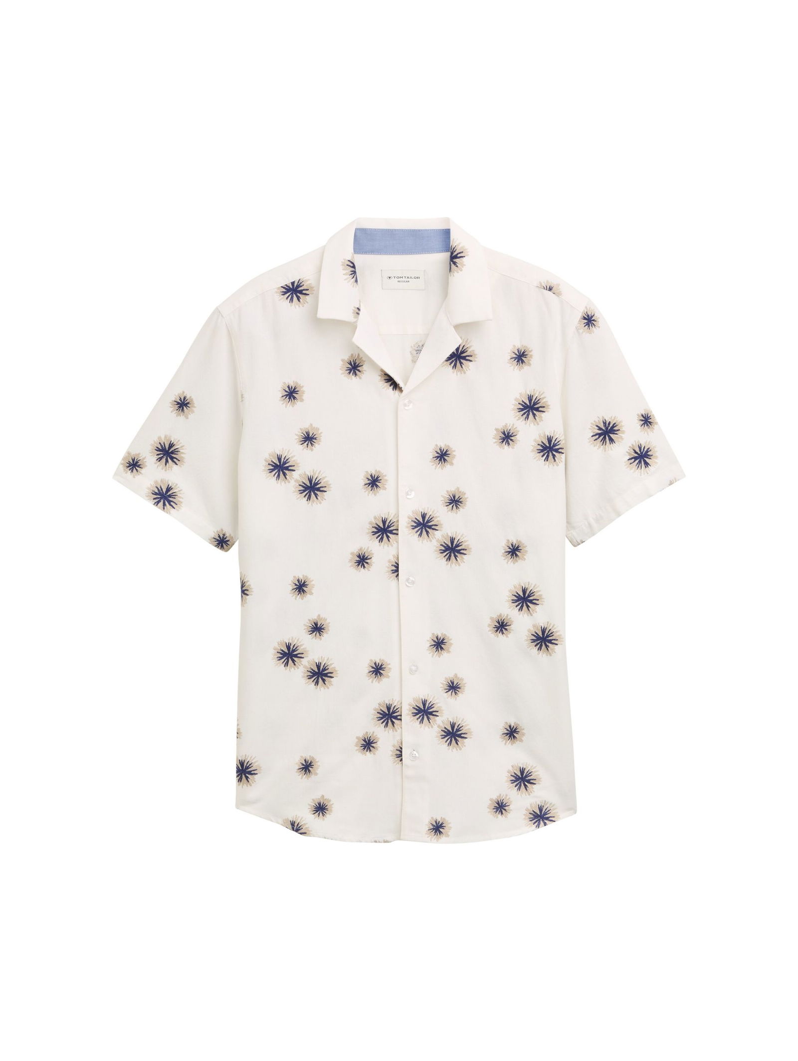 |  allover embroidered shirt, embroidered desert design | L