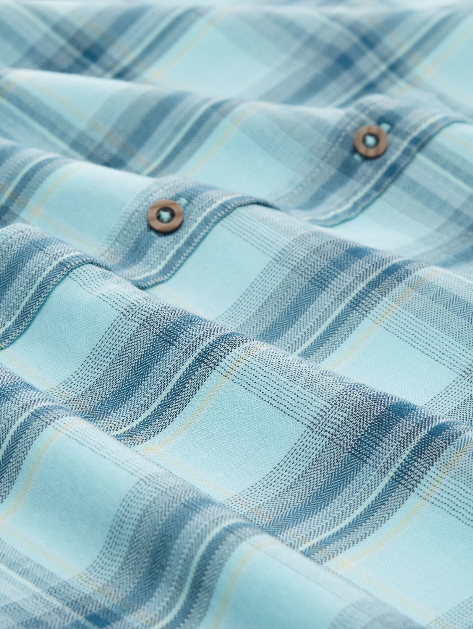 Tom Tailor |  Tom Tailor Hemd Regular Fit  | XXXL | turquoise herringbone check