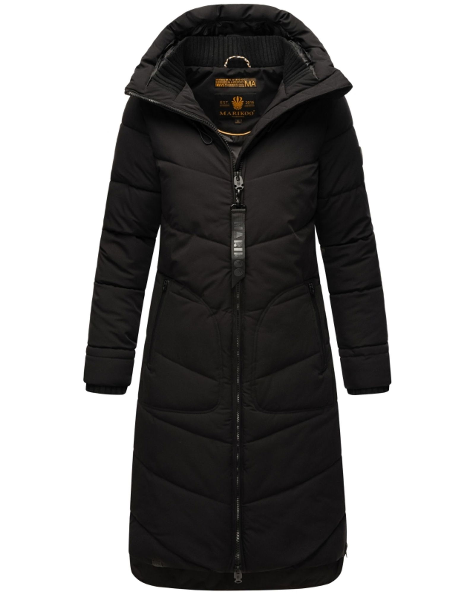 d622a0d41ad8ceb79d4e760f0f23a5ea Marikoo | Marikoo - "BENIKOO" Damen lange Winterjacke | M | black