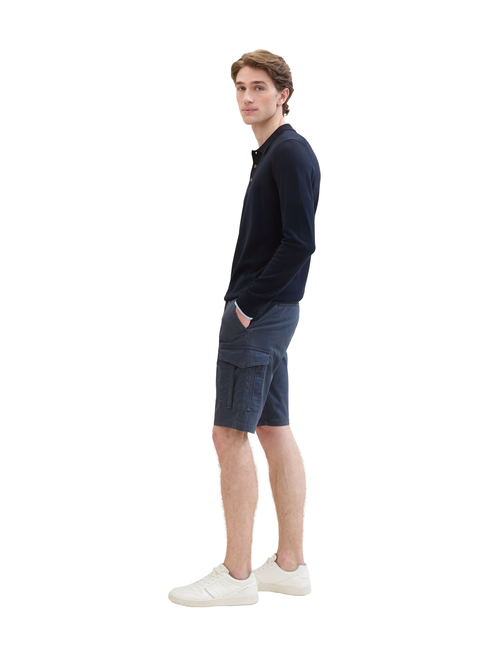 Tom Tailor |  Tom Tailor Shorts  | 31 | navy structure print