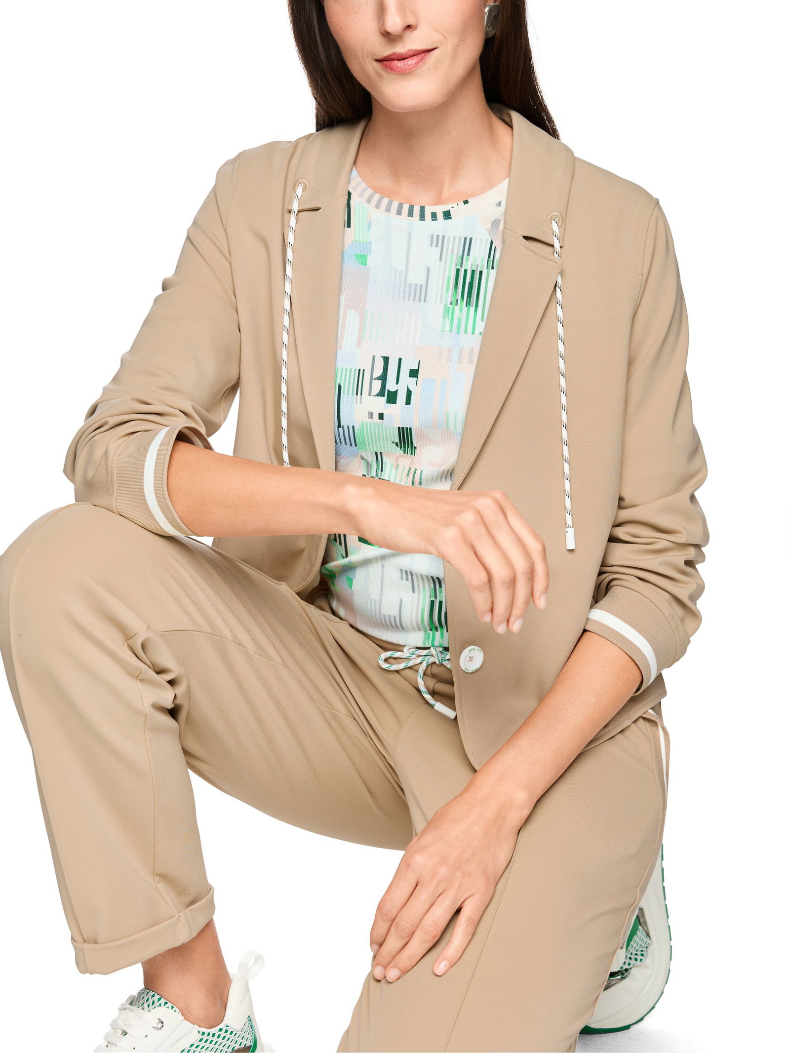 Marc Cain Sports |  Marc Cain Sports Kurzblazer  | 38 | light stone