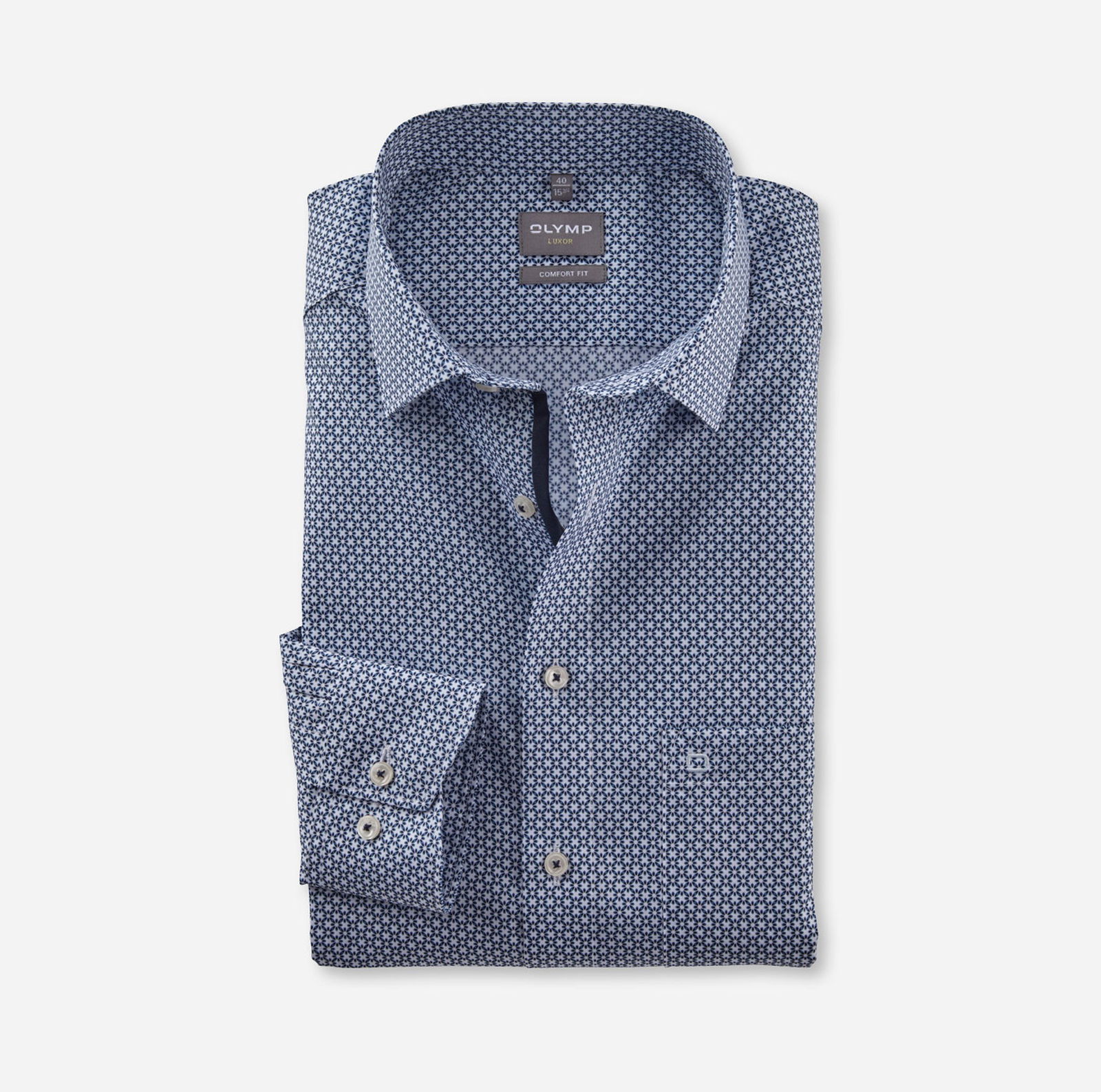 Olymp |  Olymp Hemd Comfort Fit  | 48 | marine
