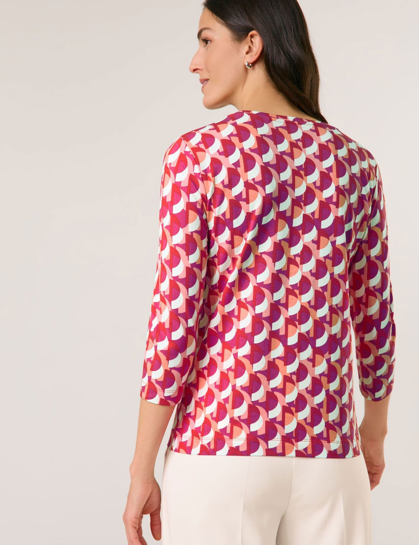 GERRY WEBER Collection |  GERRY WEBER Collection Shirt  | 46 | pink/orange/red aop