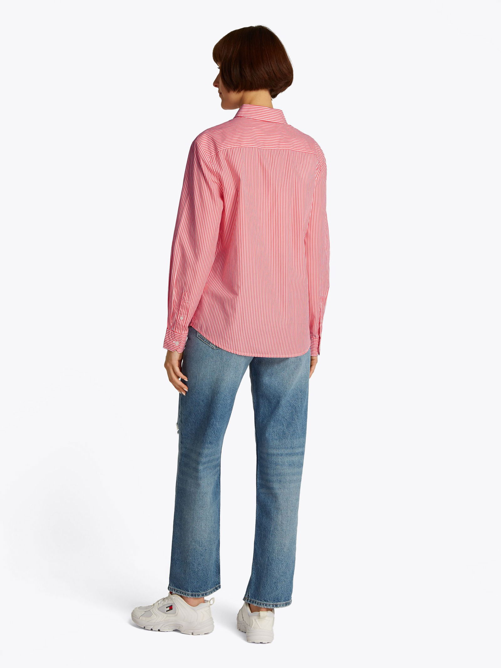 Tommy Jeans |  Tommy Jeans Druckbluse  | XS | ivory petal/dark night navy stp
