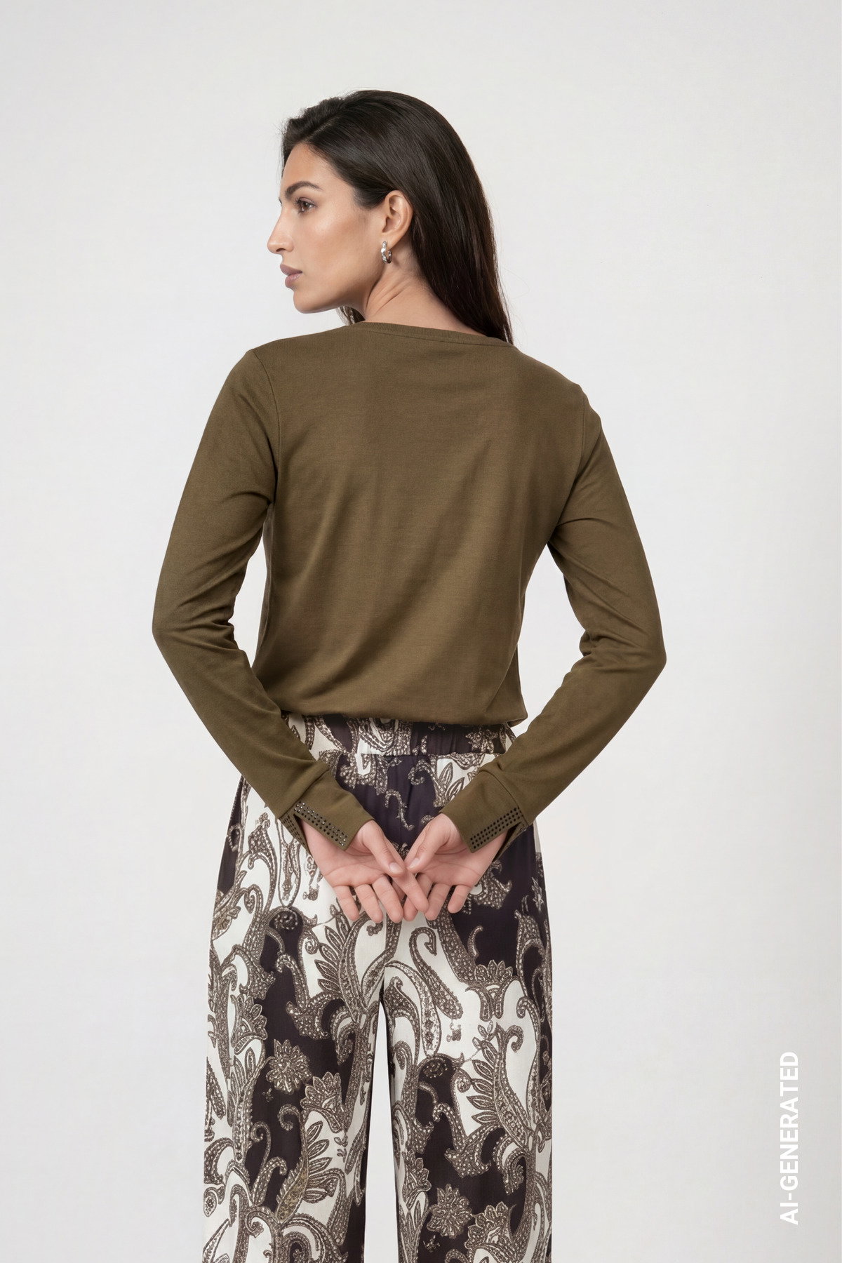Pullover, olive #4