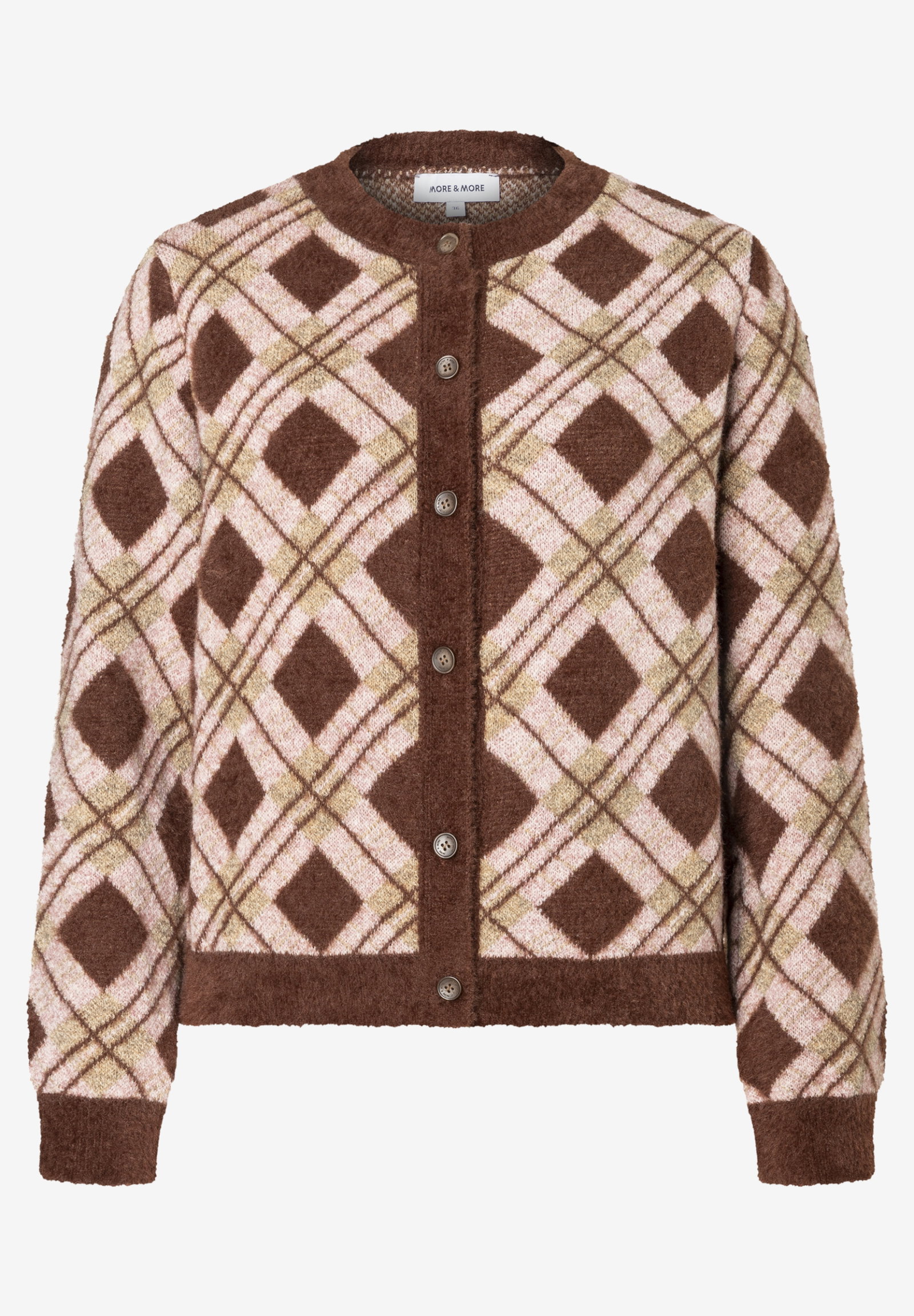 Argyle Cardigan, 3 coloured argyle pattern #1
