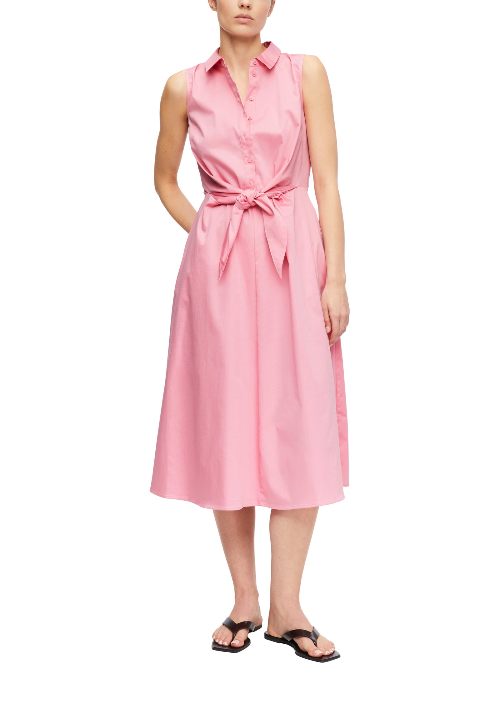 Comma taillierte Popeline-Kleid in Midi-Länge #5