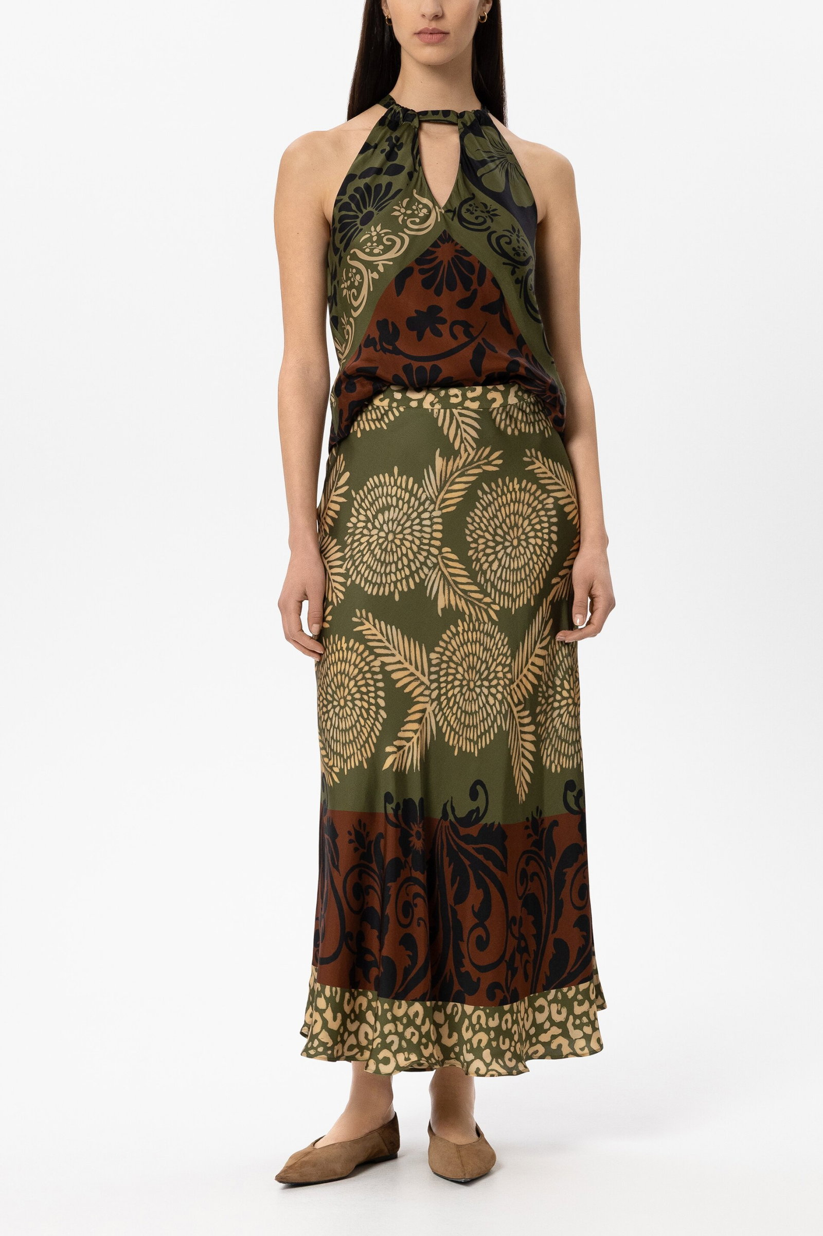 Bluse, the autumn leaf print #2