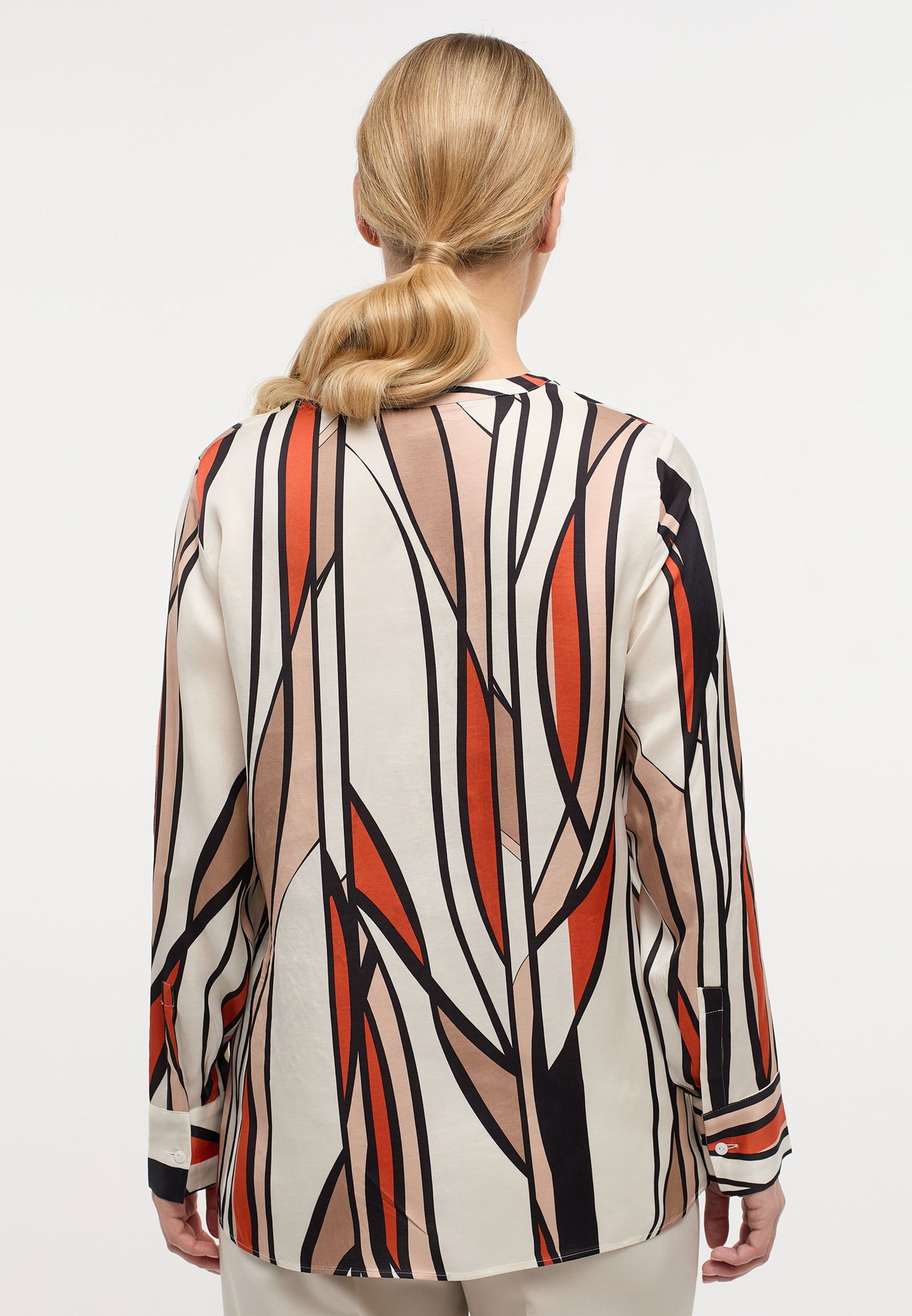 Eterna Bluse Viskose Langarm