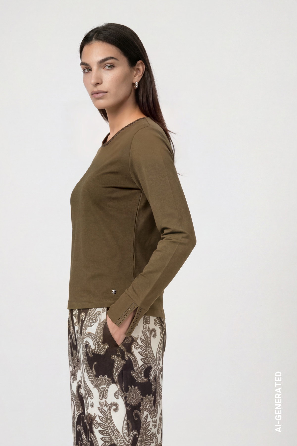 Pullover, olive #3