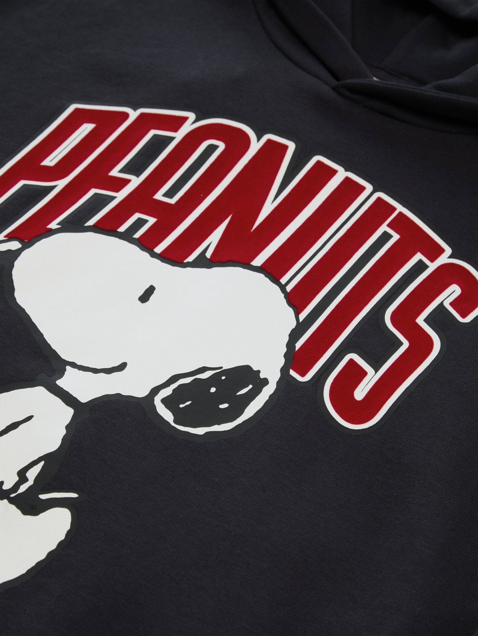 Peanuts oversize printed hoodi, coal grey #3