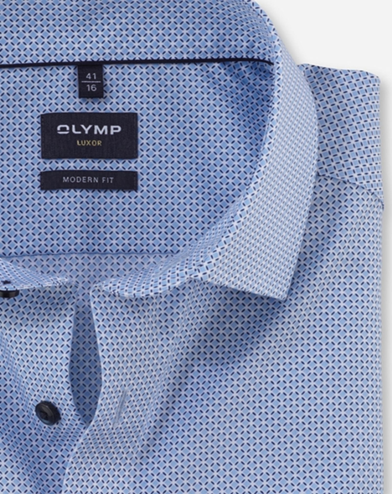 Olymp |  Olymp Hemd Modern Fit  | 44 | bleu