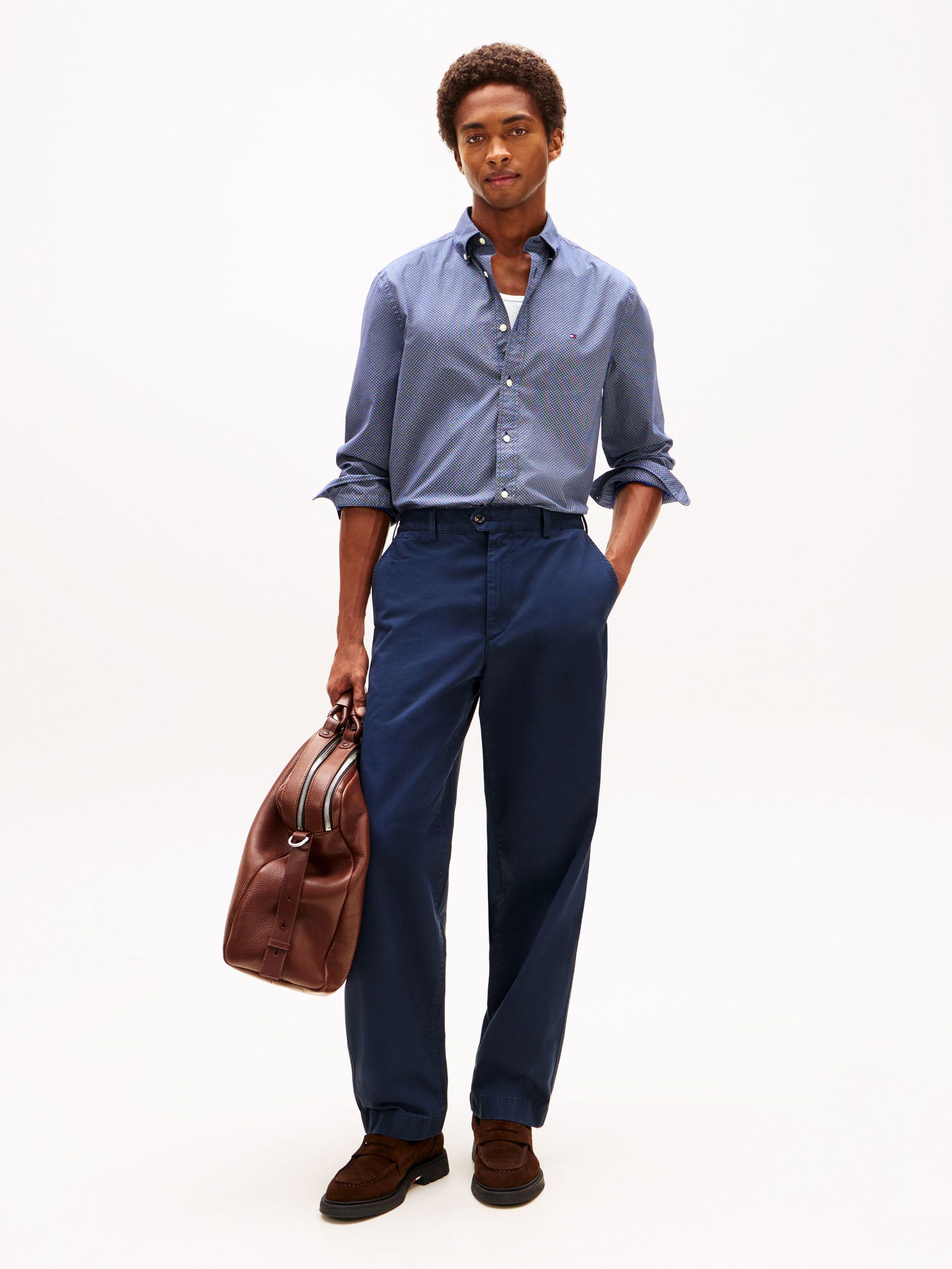 74f34b7046e3d7741c0a7042c115b988 Tommy Hilfiger |  Tommy Hilfiger Hemd Regular Fit  | XL | carbon navy / ecru