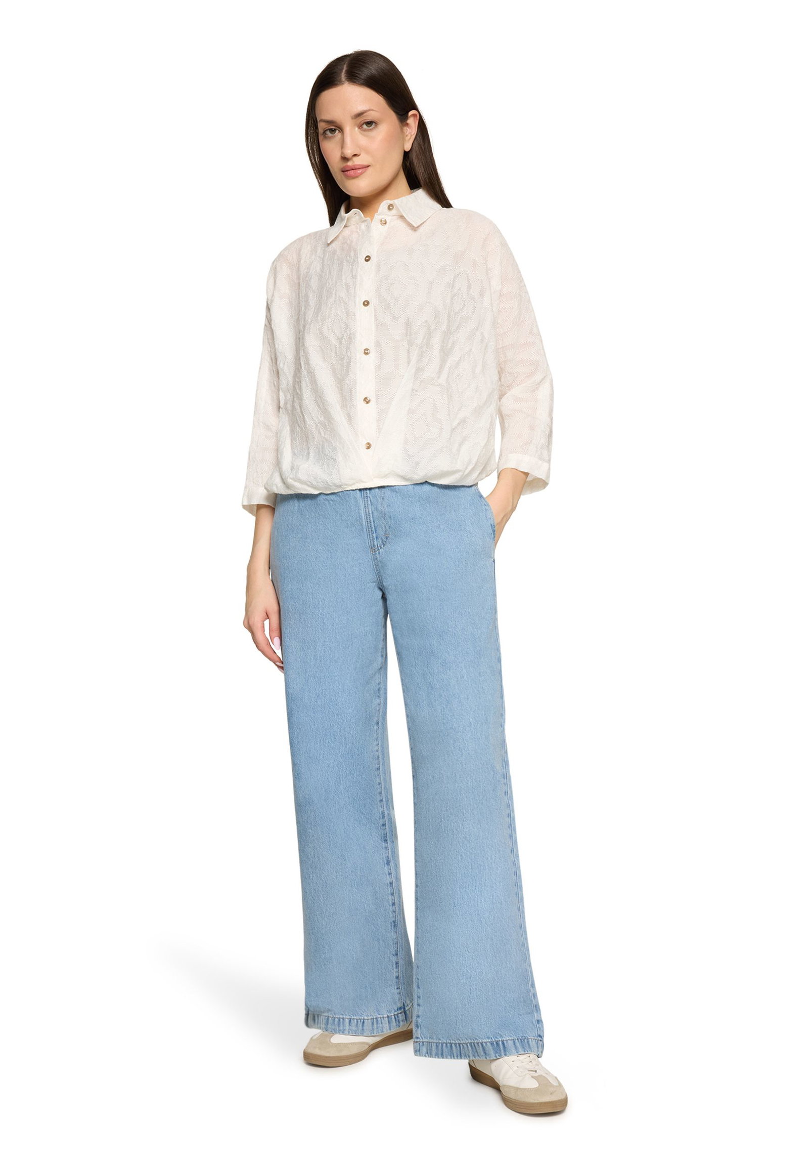 Cartoon |  Cartoon Druckbluse  | 40 | rohweiß