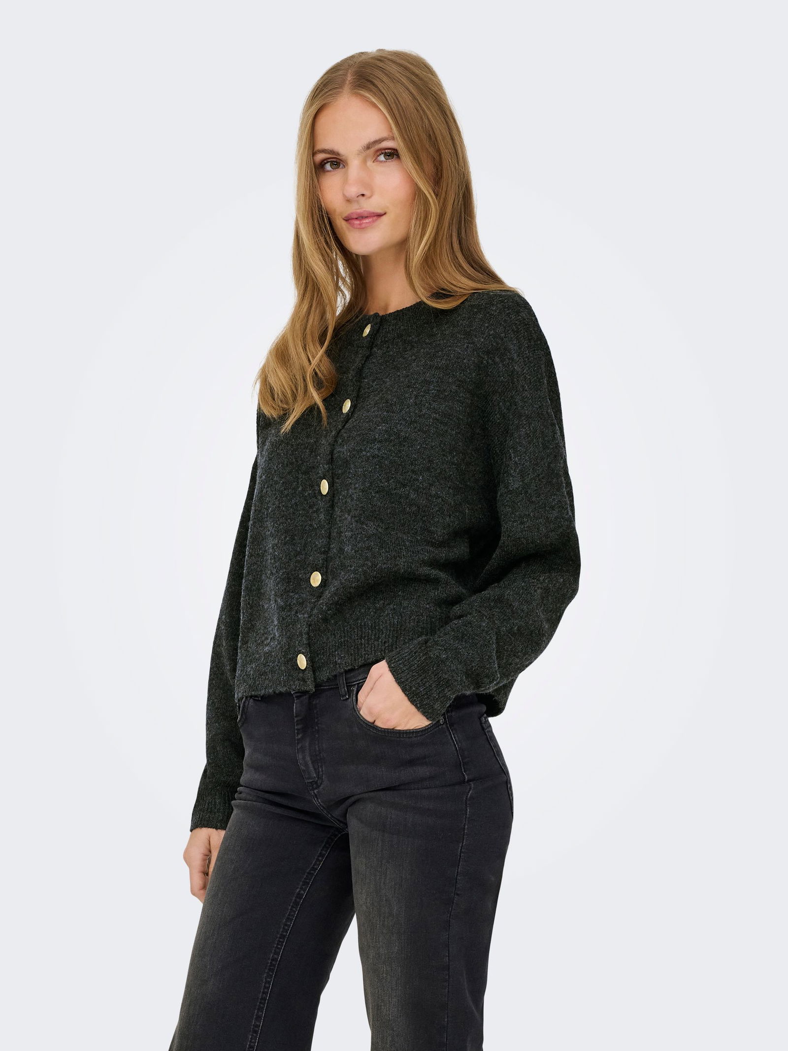 JDY | JDY Strickjacke | Cardigan | XS | dark grey melange