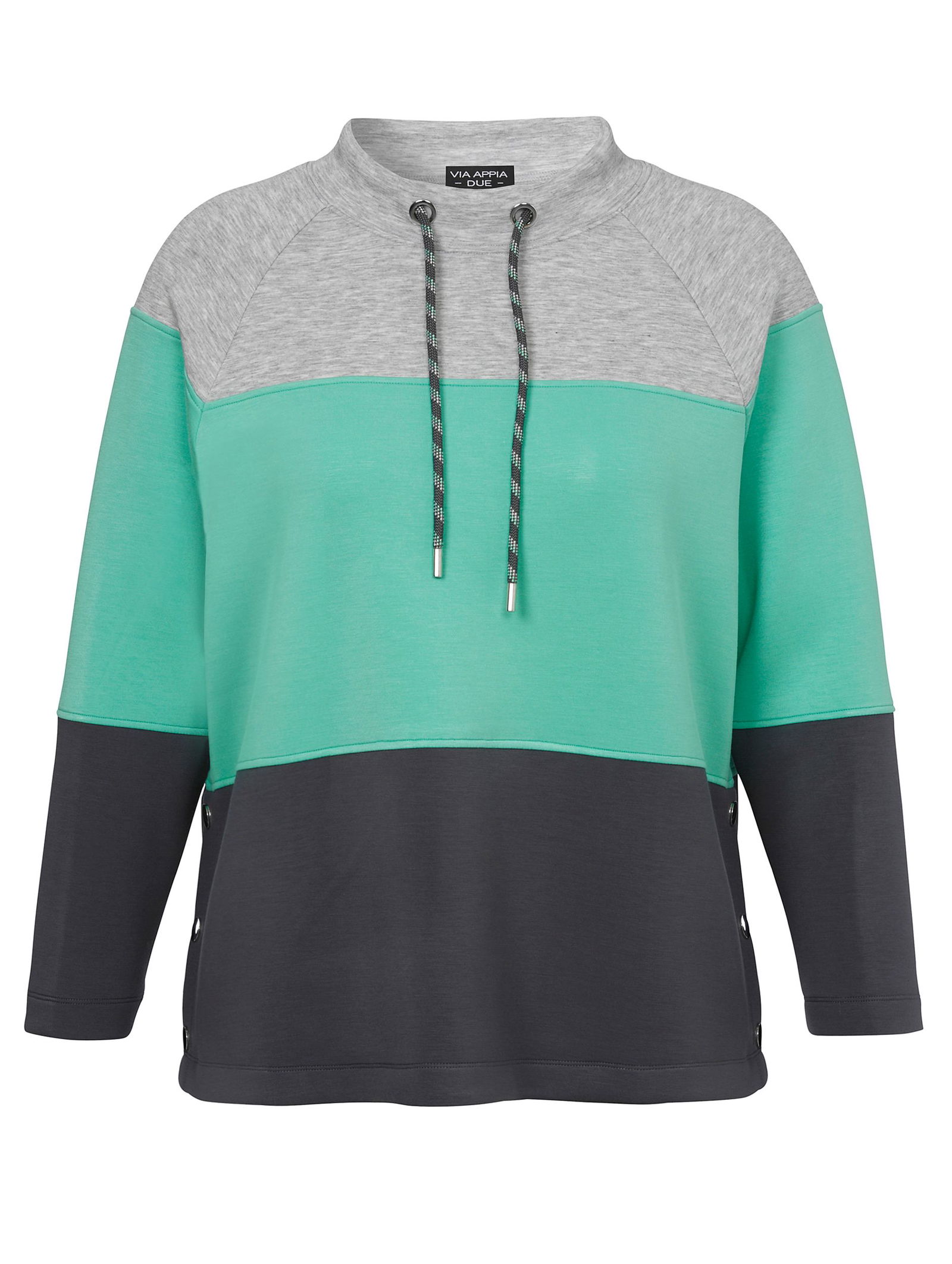 VIA APPIA DUE |  VIA APPIA DUE Sweatshirt  | 46 | dunkelgrau multicol