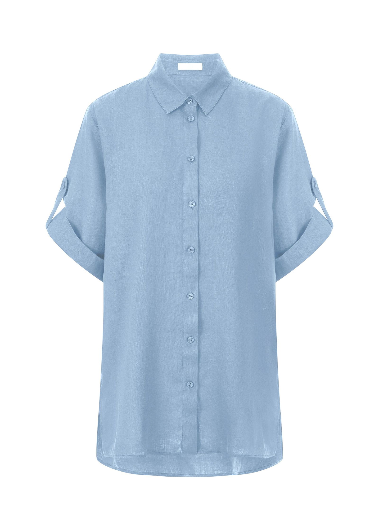 b5ef4805bd95e0e7cb2f8315867d6d0b Riani |  Riani Bluse aus Leinen | 48 | white