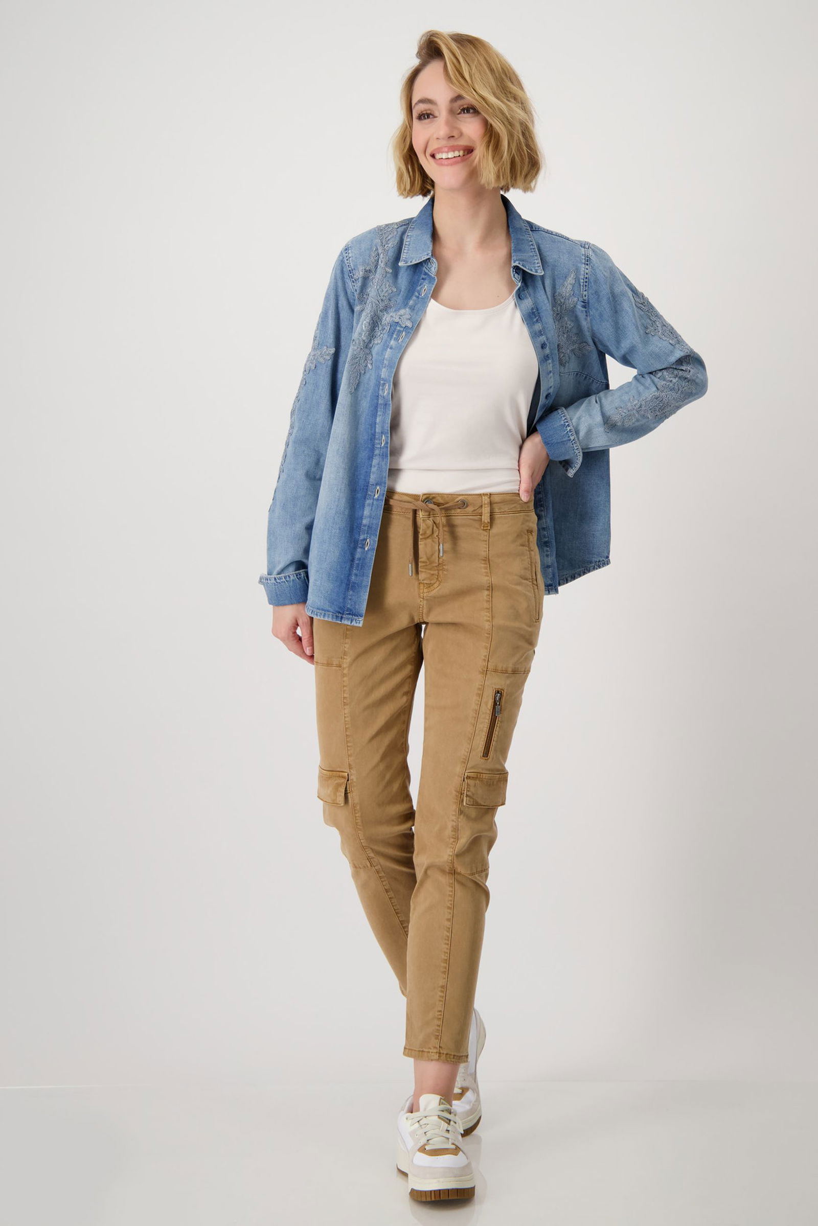 92cdac27cbe6eef0129a60c3fd27d497 Monari | Monari Schmale Hose | 40 | truffle