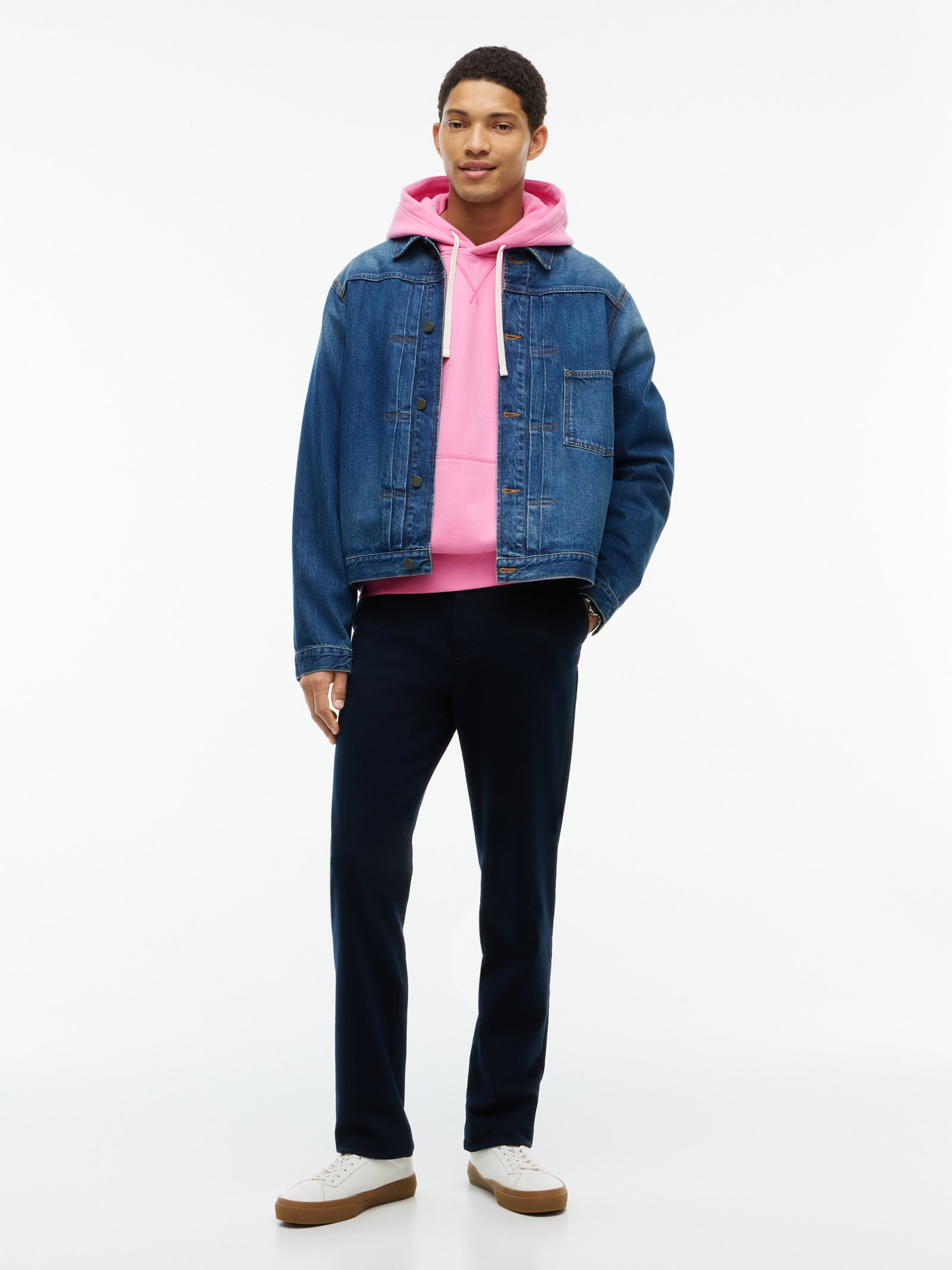 ESS SEASONAL FLEECE HOODY, PINK #5