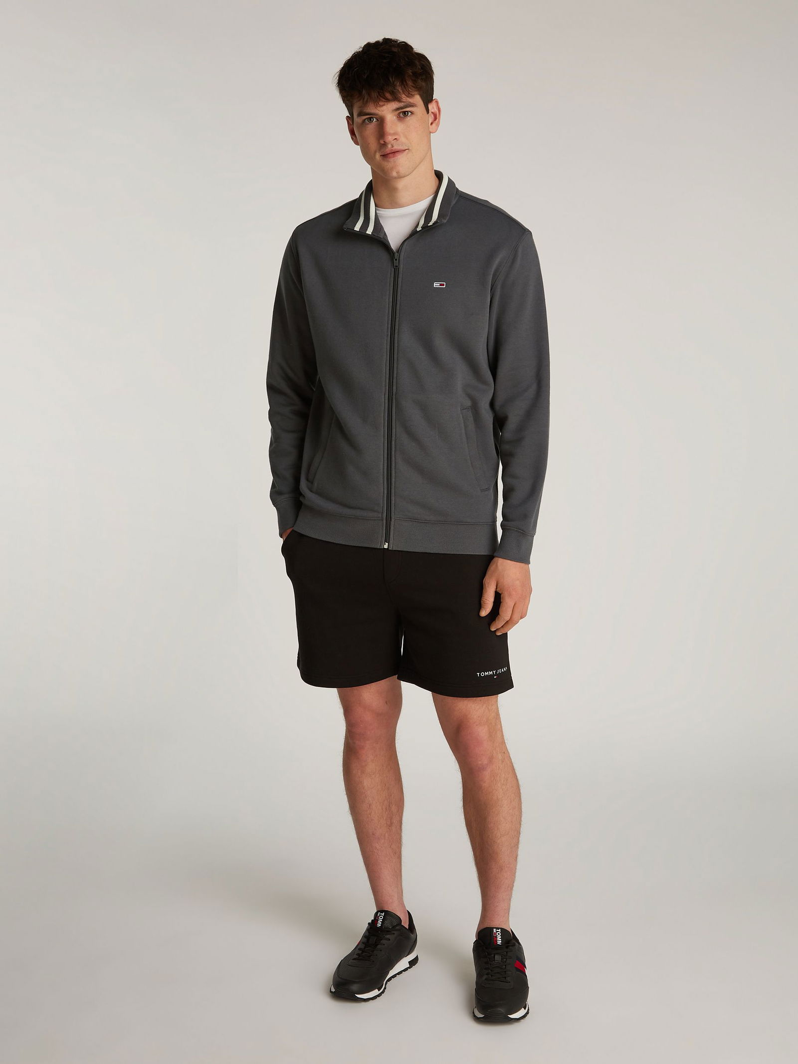Tommy Jeans |  Tommy Jeans Sweatjacke  | XXL | washed black