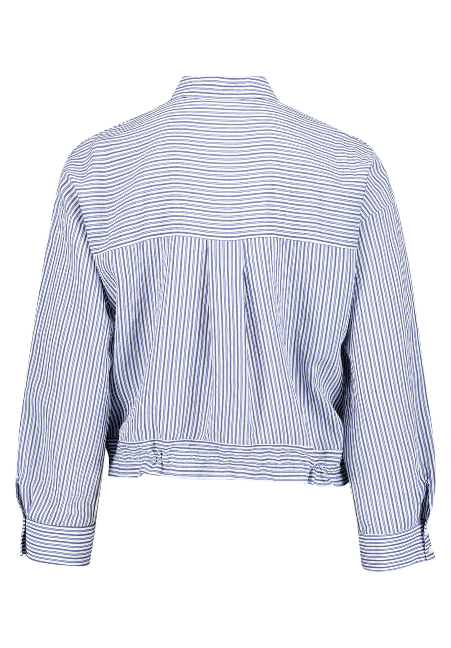 Bluse Kurz 1/1 Arm, Blue/White #2