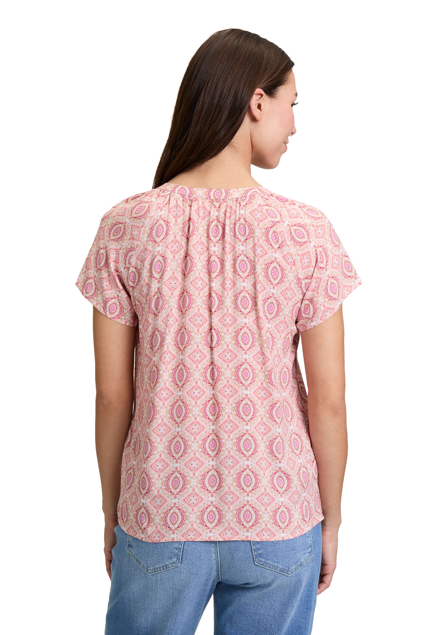 Cartoon |  Cartoon Druckbluse  | 44 | cream/apricot