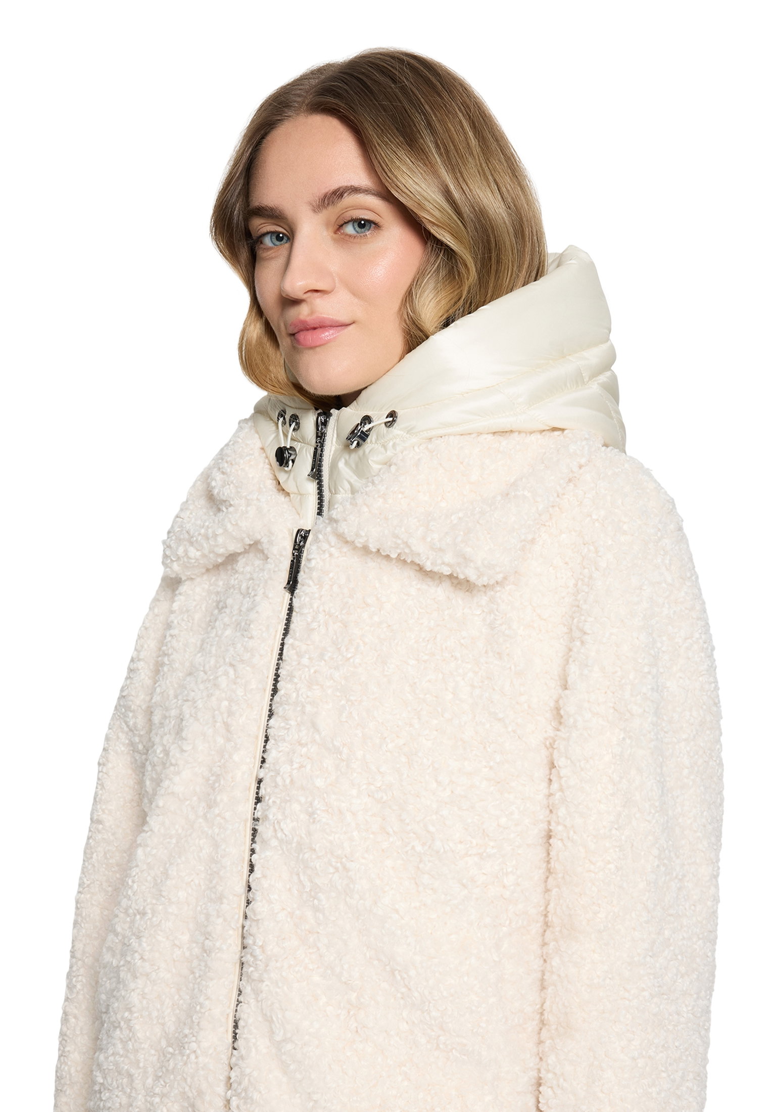 Jacke PlUEsch, Pearl Cream #6