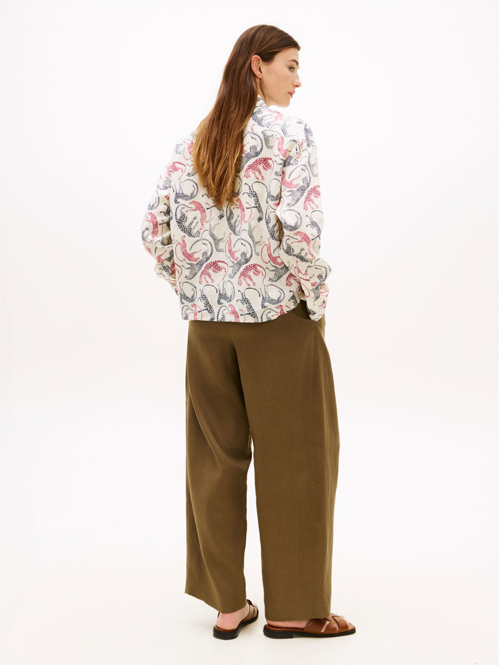 Tommy Hilfiger |  Tommy Hilfiger Bluse aus Leinen  | XS | cognac