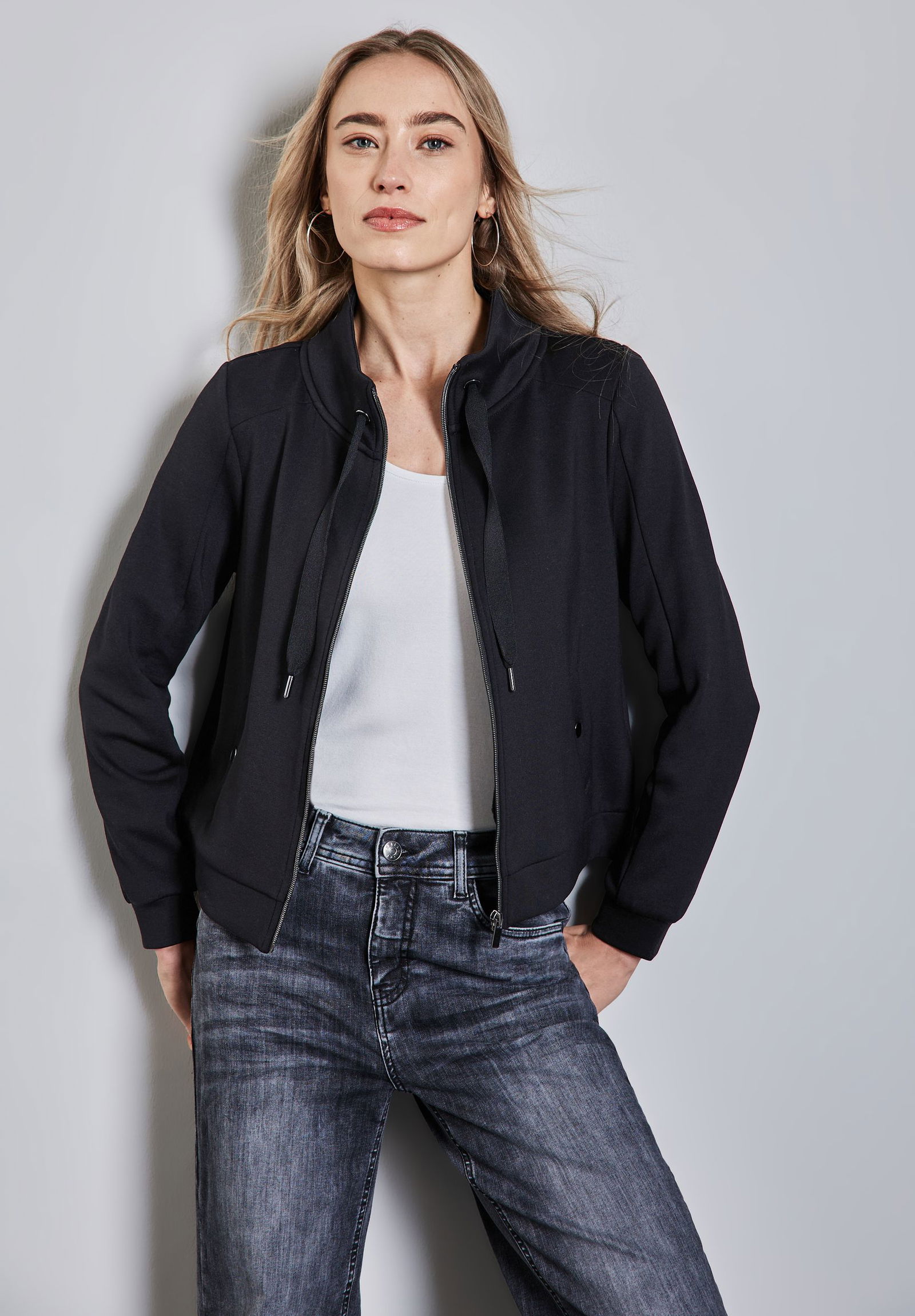 Street One |  Street One Sweatjacke  | 44 | black