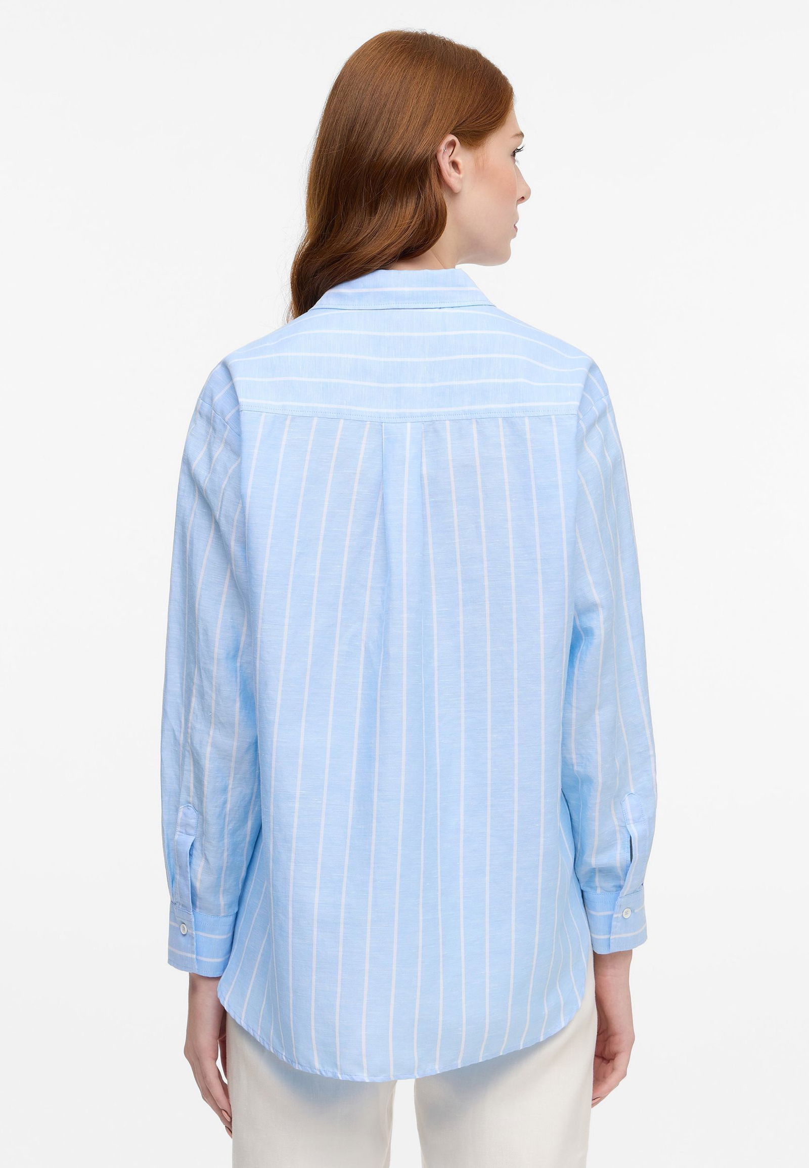 Eterna |  Eterna Bluse aus Leinen  | 38 | hellblau