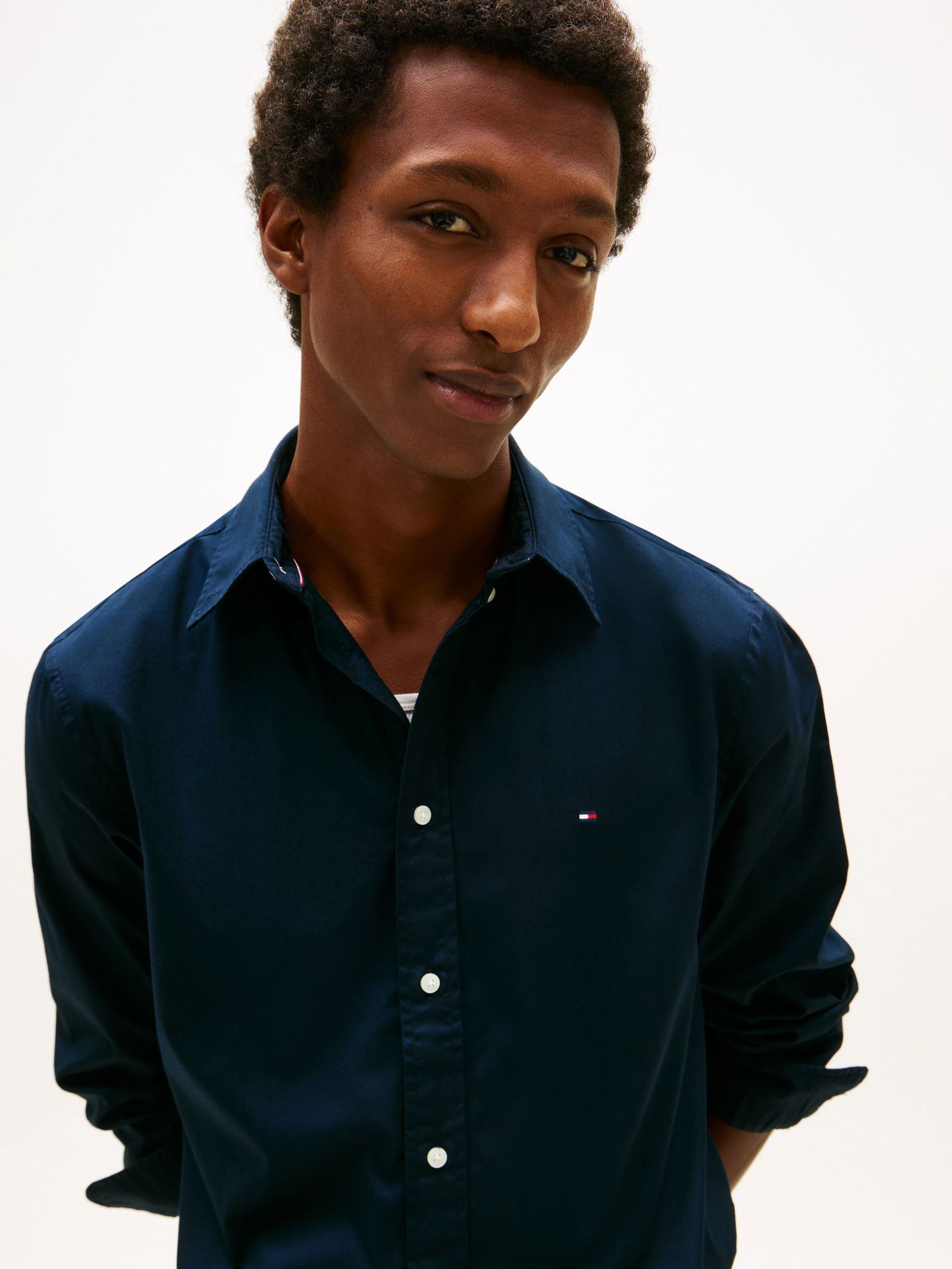 Tommy Hilfiger |  Tommy Hilfiger Hemd Regular Fit  | L | desert sky