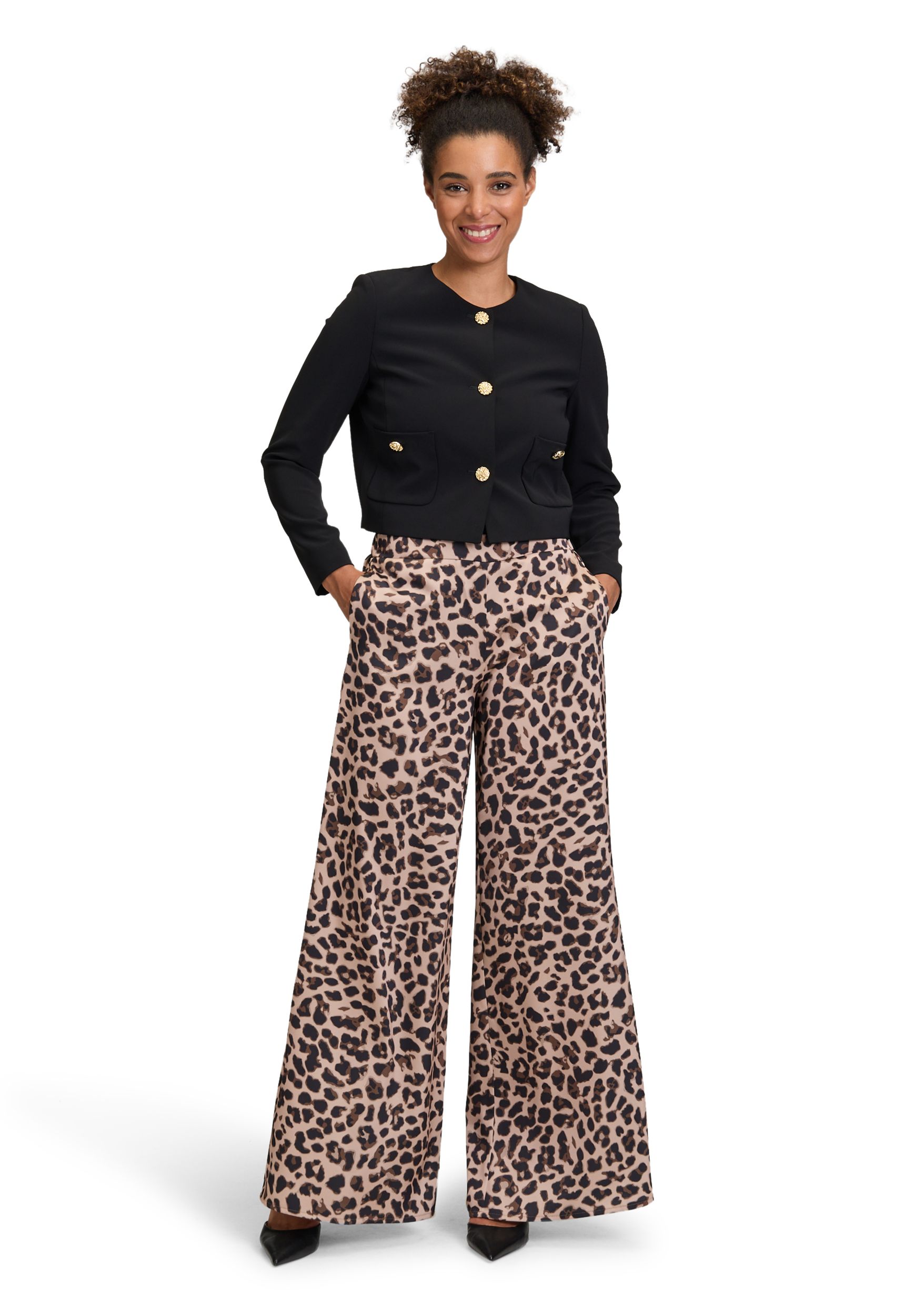 V by Vera Mont |  Marlene-Hose | 38 | weiß/braun