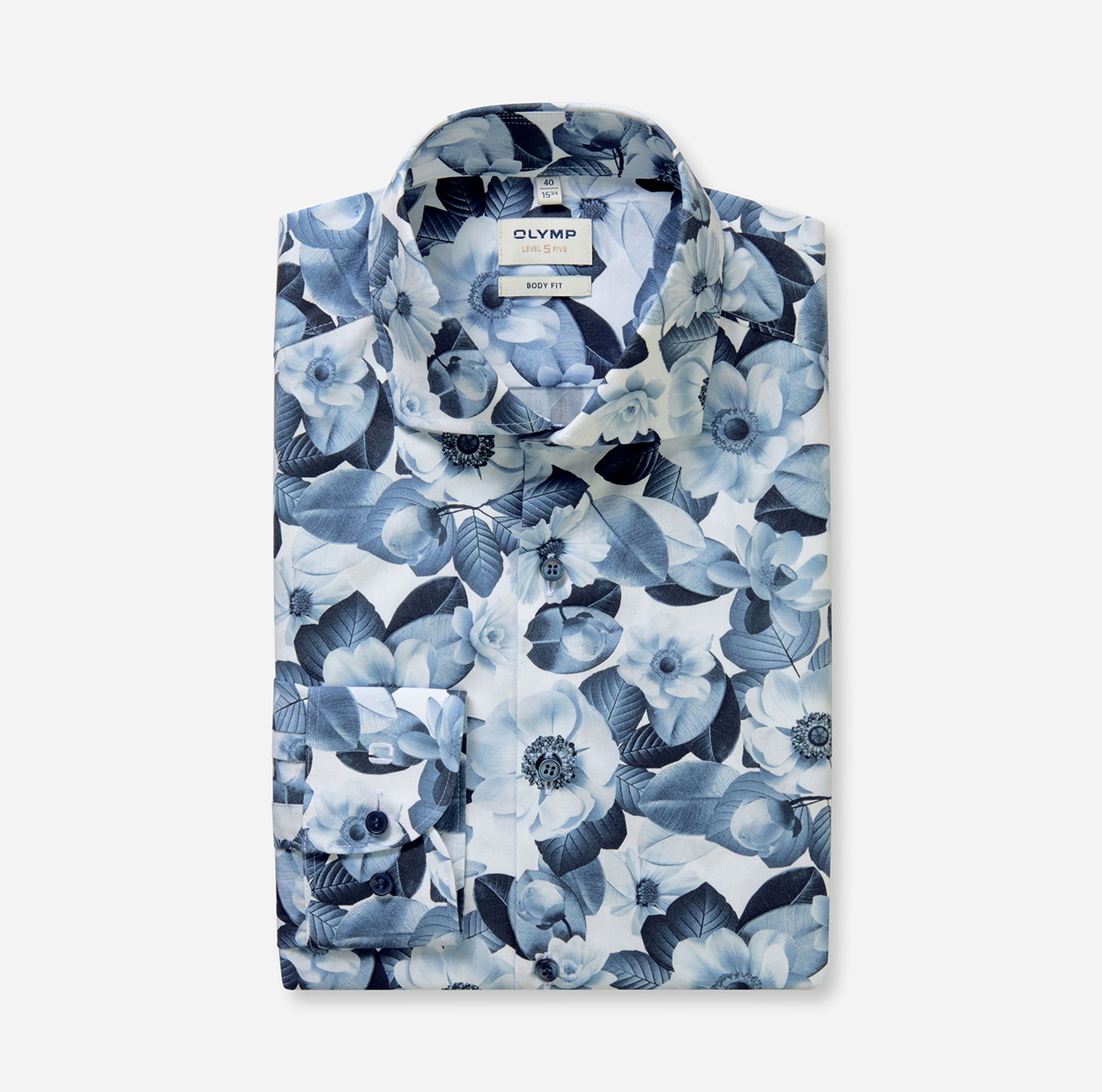 Olymp |  Olymp Hemd Slim Fit  | 44 | bleu