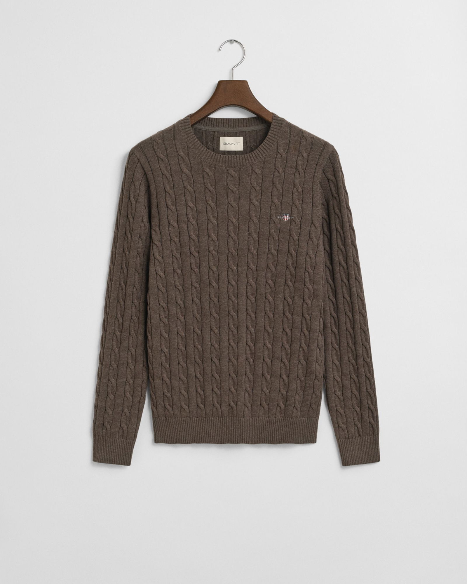 35cb8bc9ce668767b3c913c1ff33994f | COTTON CABLE C-NECK, SEAWOOD MELANGE | XXL