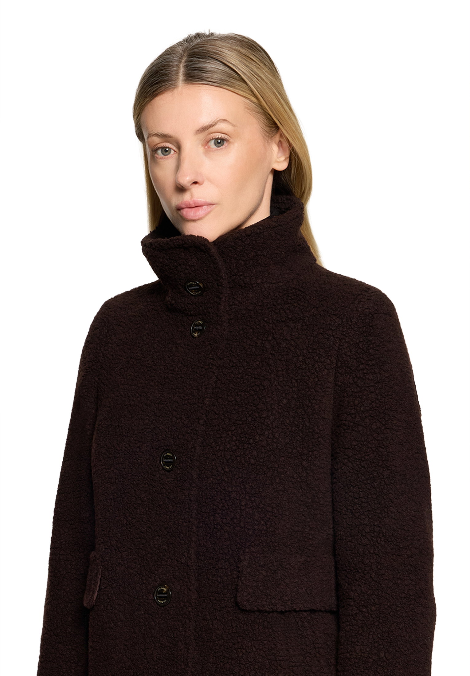 Jacke Wolle, Dark Brown Melange #6
