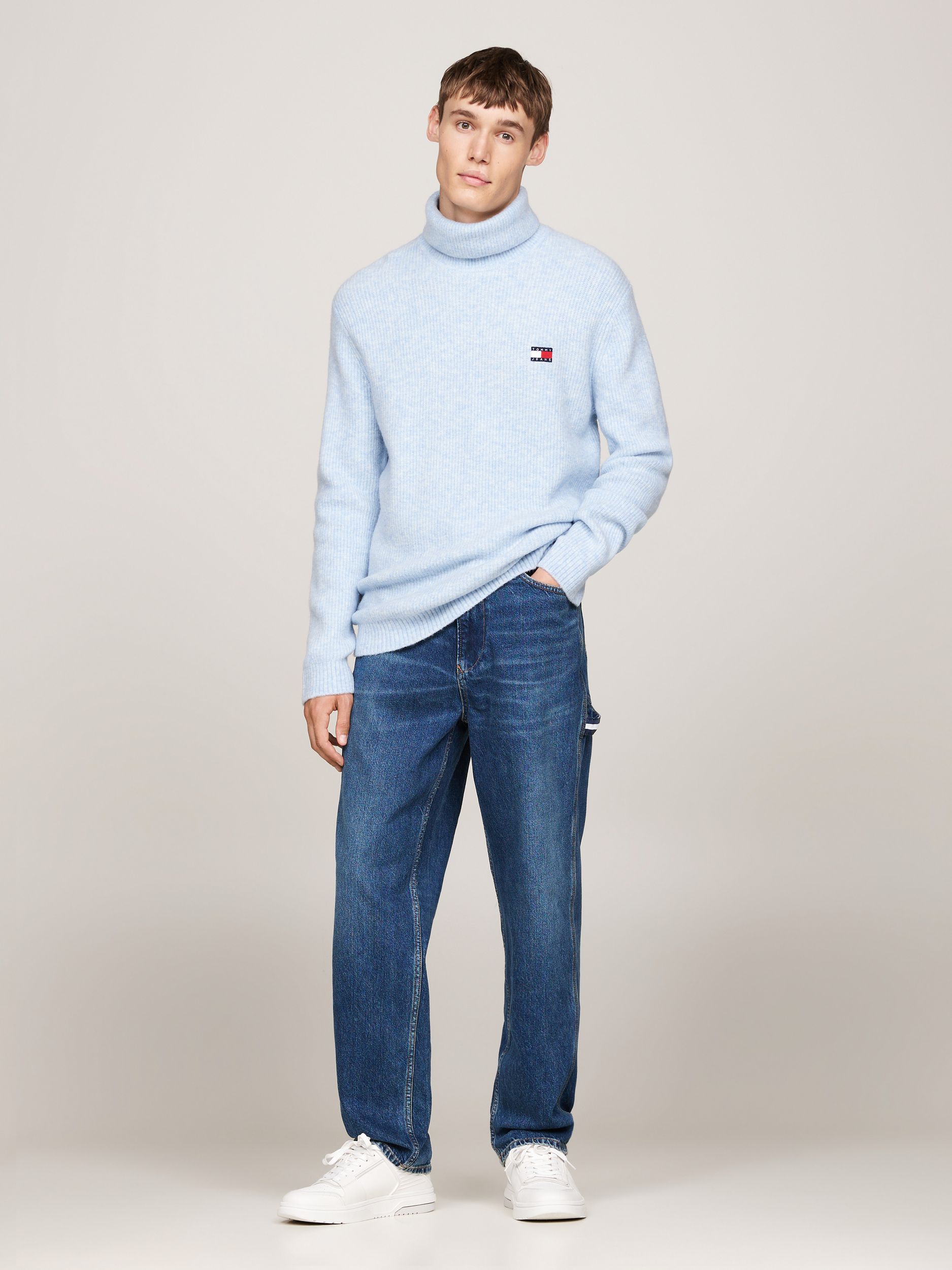 Tommy Jeans |  Tommy Jeans Rollkragenpullover  | S | vessel blue