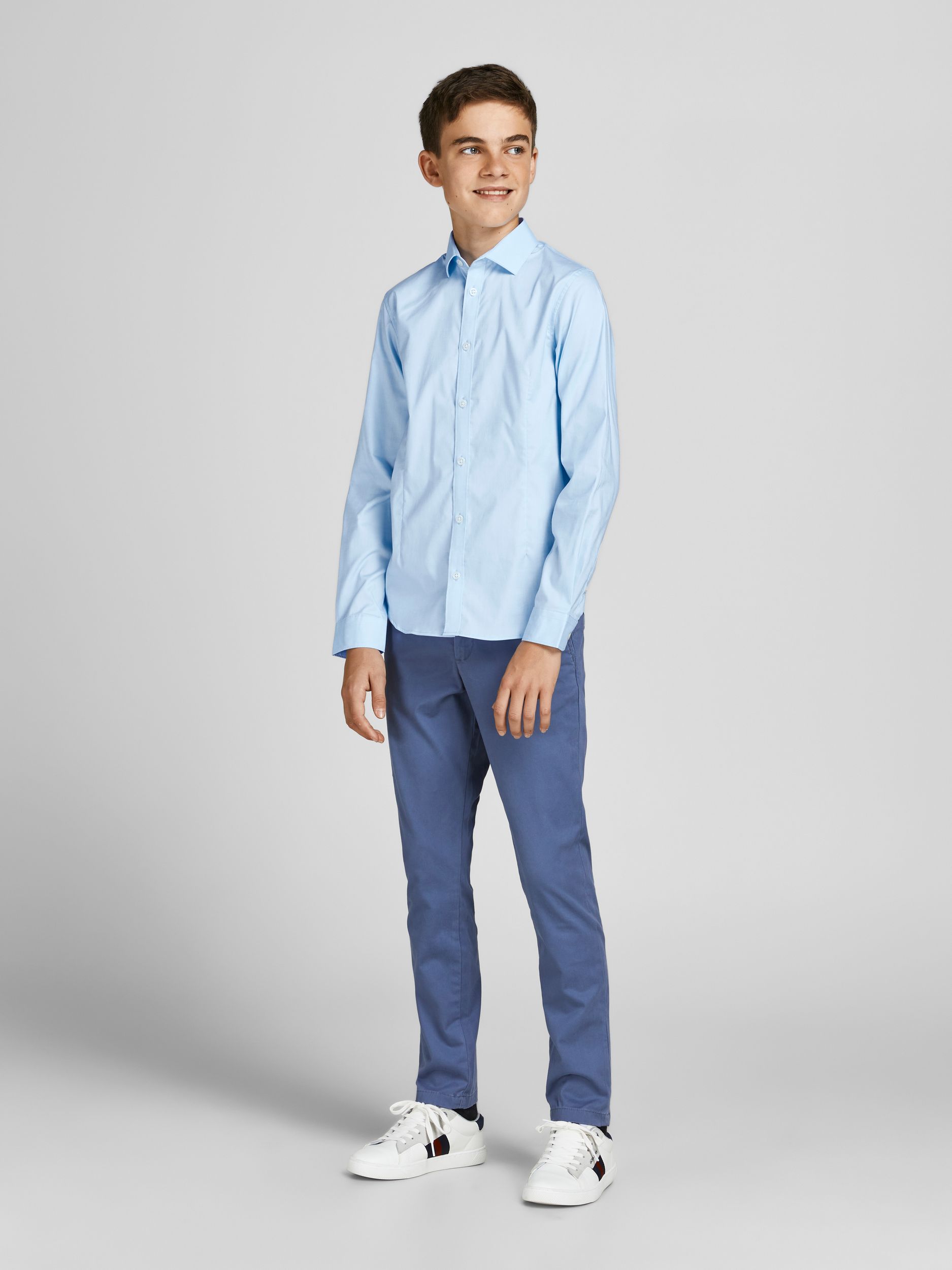 Jack&Jones |  JPRPARMA SHIRT L/S NOOS JNR | 176 | cashmere blue