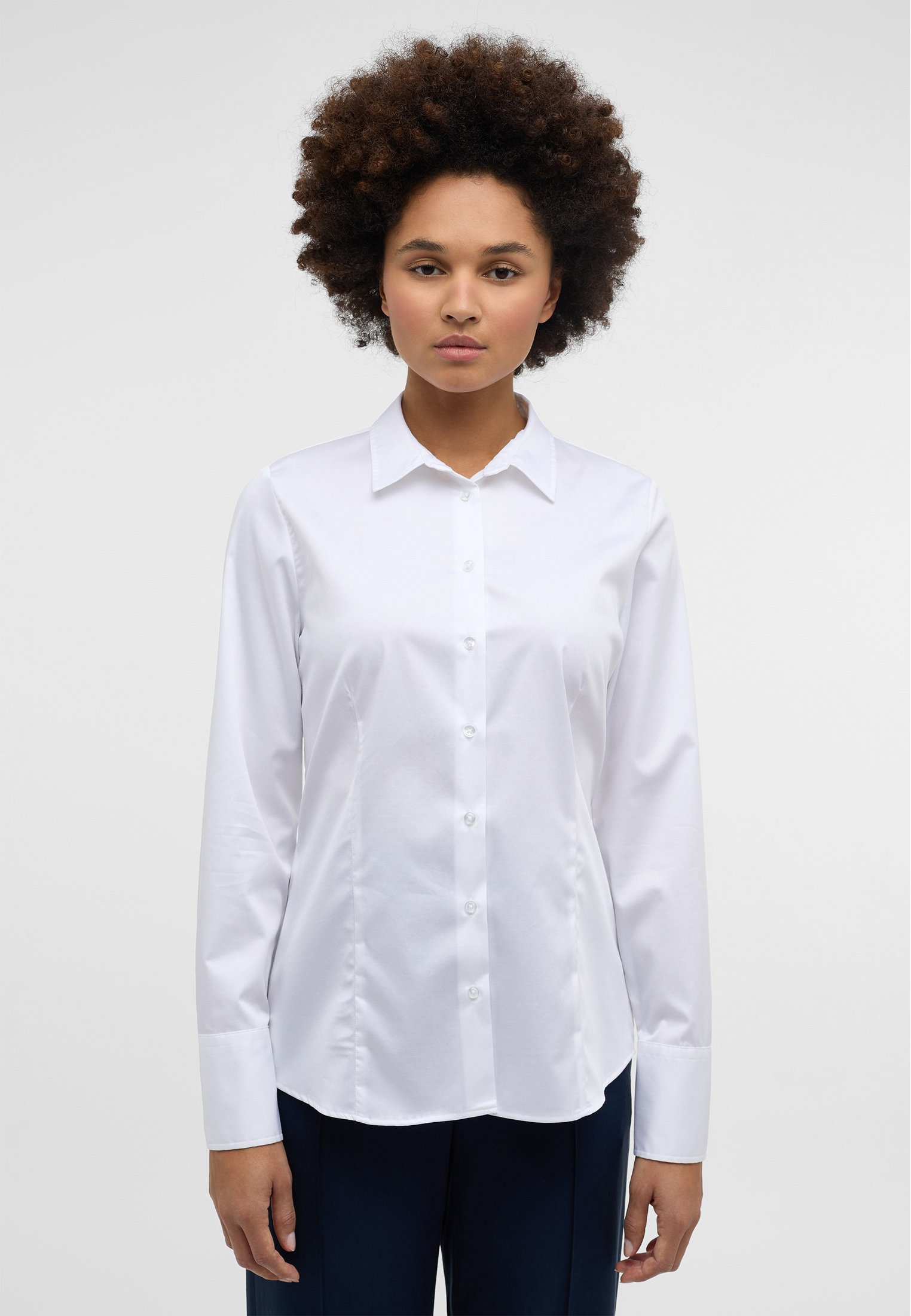 Eterna Bluse Satingewebe Langarm #2
