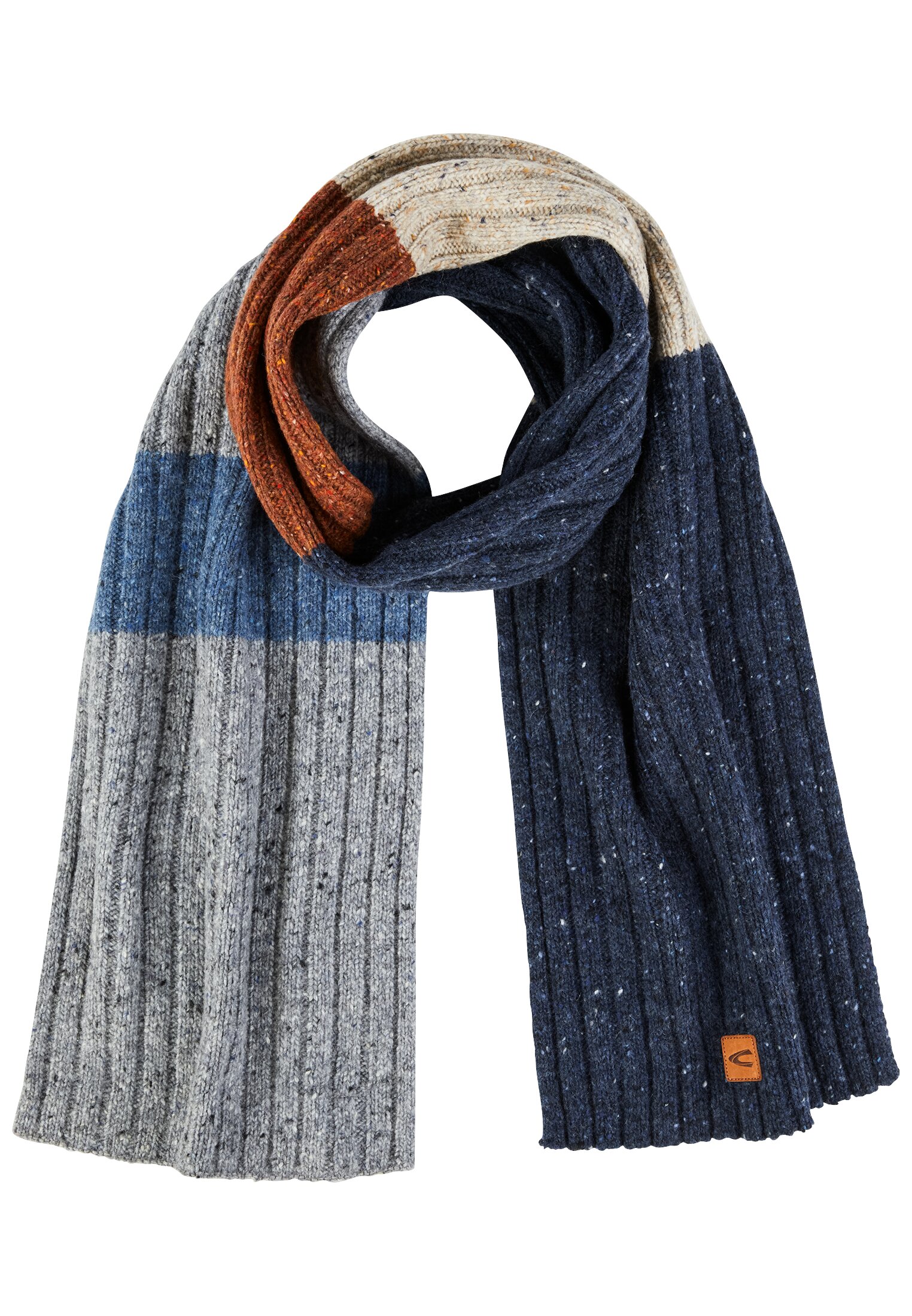 Camel Active dicker Strickschal aus einem Wollmix #1