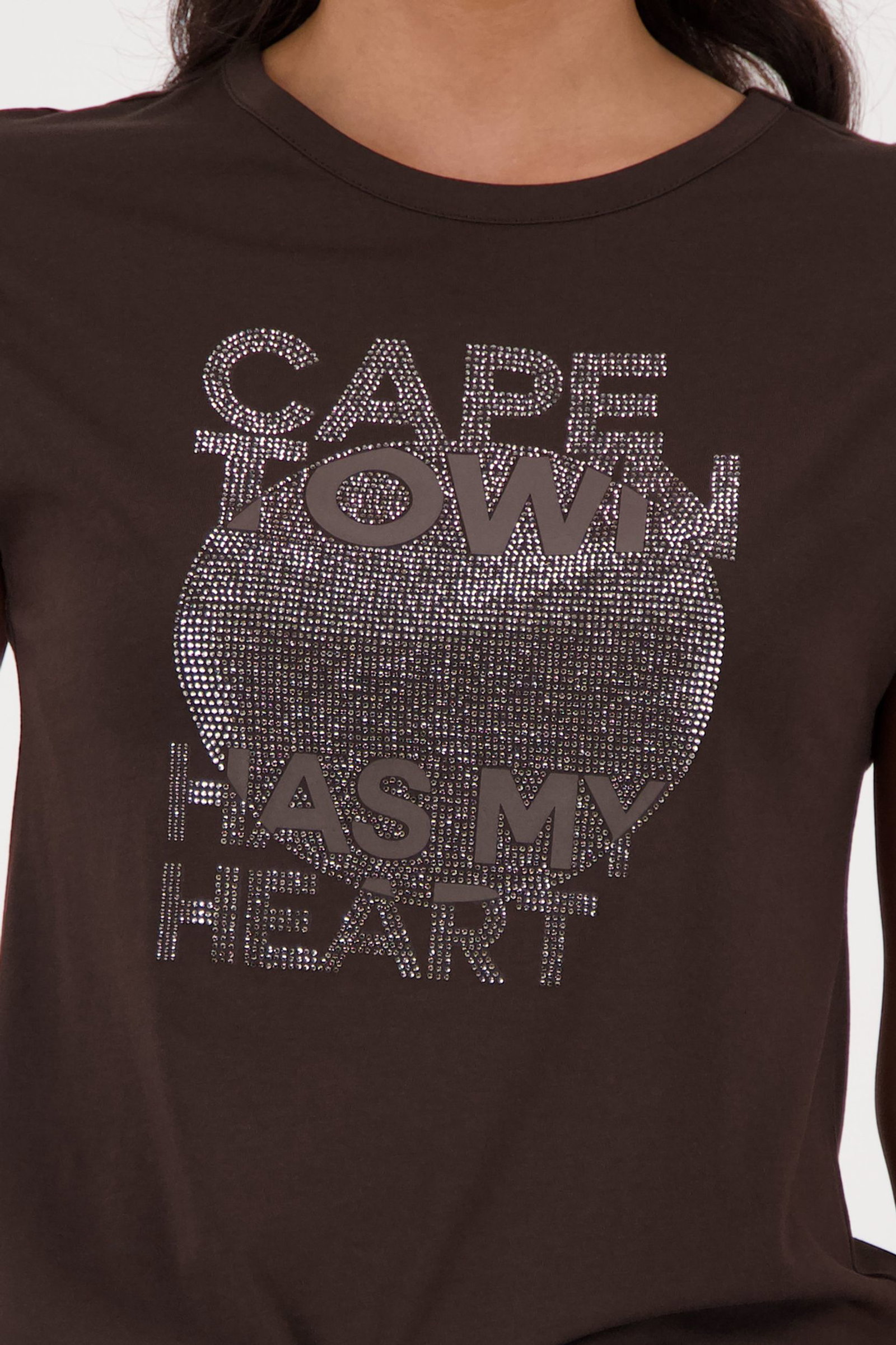 Monari |  T-Shirt, dark chocolate | 44 | 1283_564