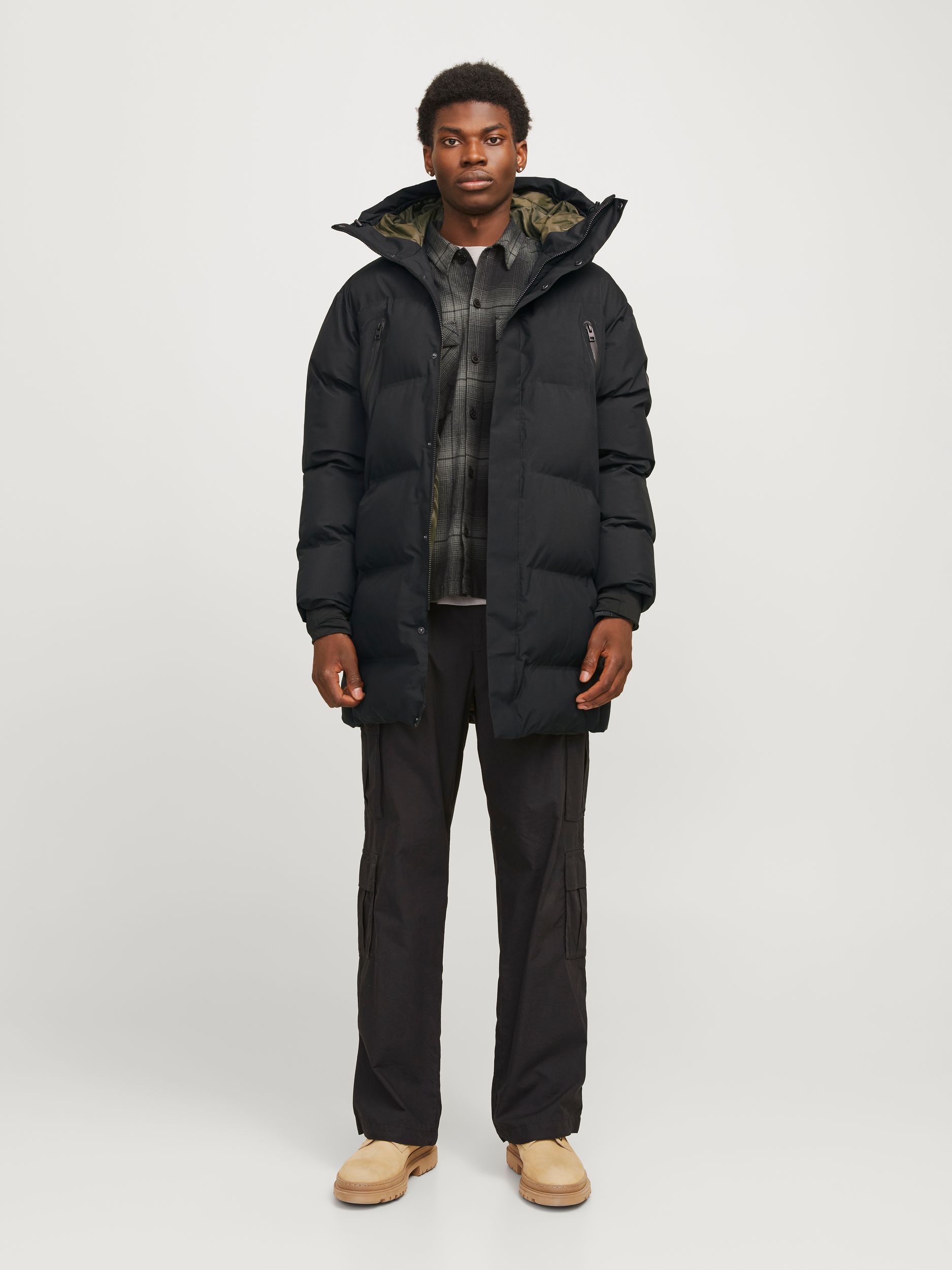 Jack&Jones |  JCOALPHA LONG PUFFER SN | M | black