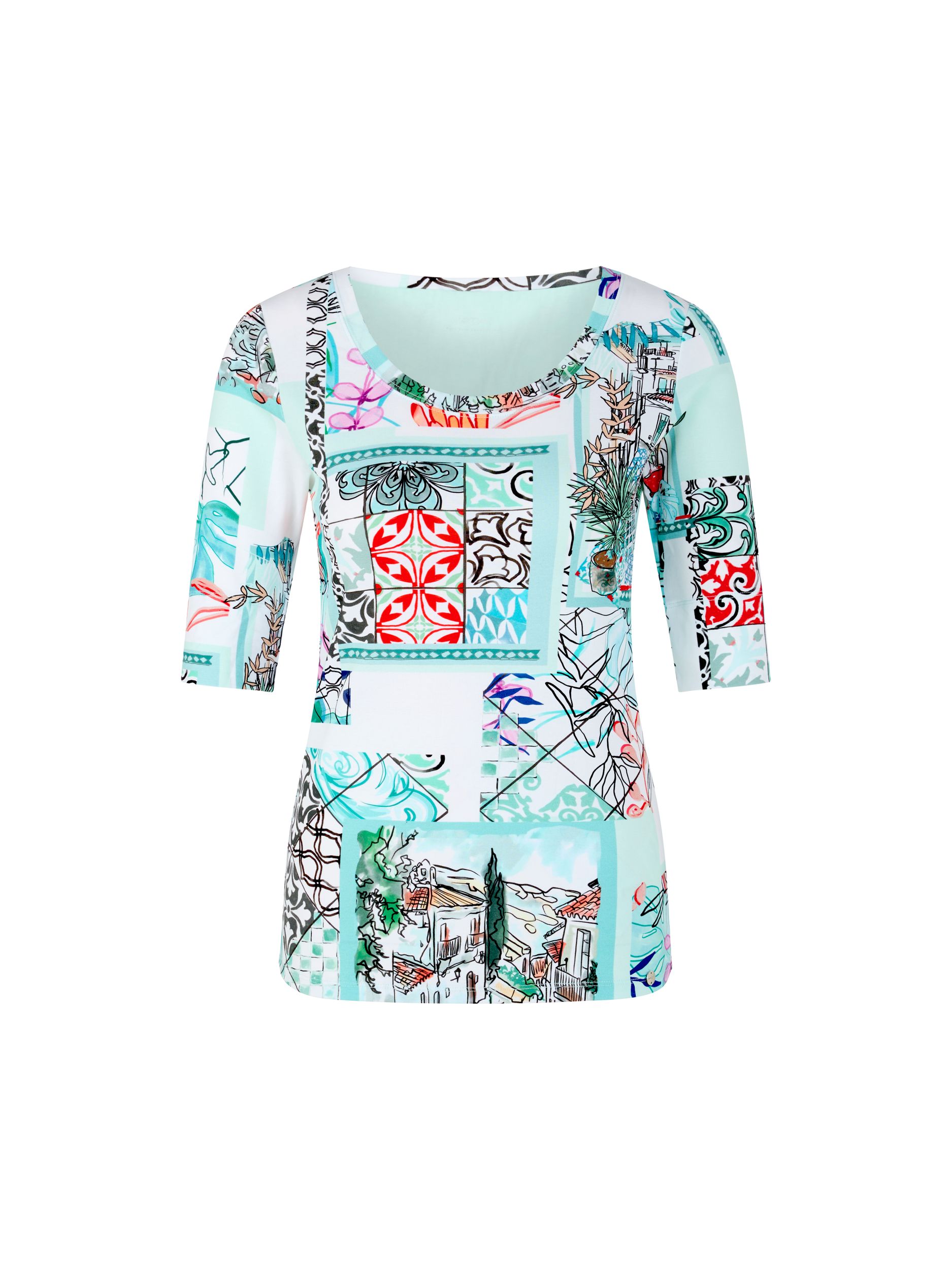 Marc Cain Collections |  Bedrucktes Shirt | 40 | breath