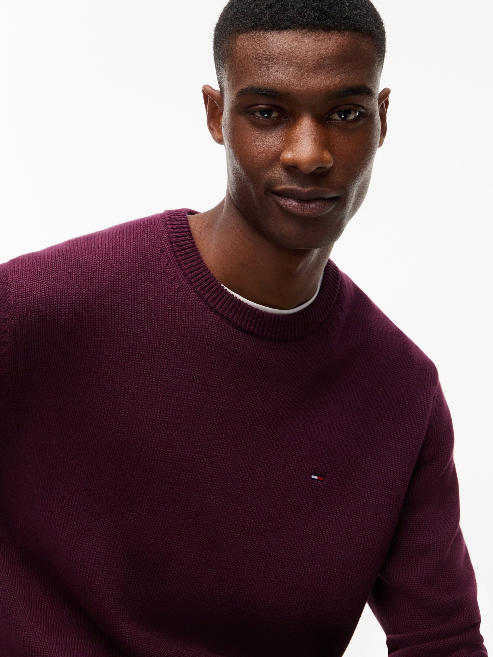 TJM SLIM ESS SWEATER EXT, PURPLE #3