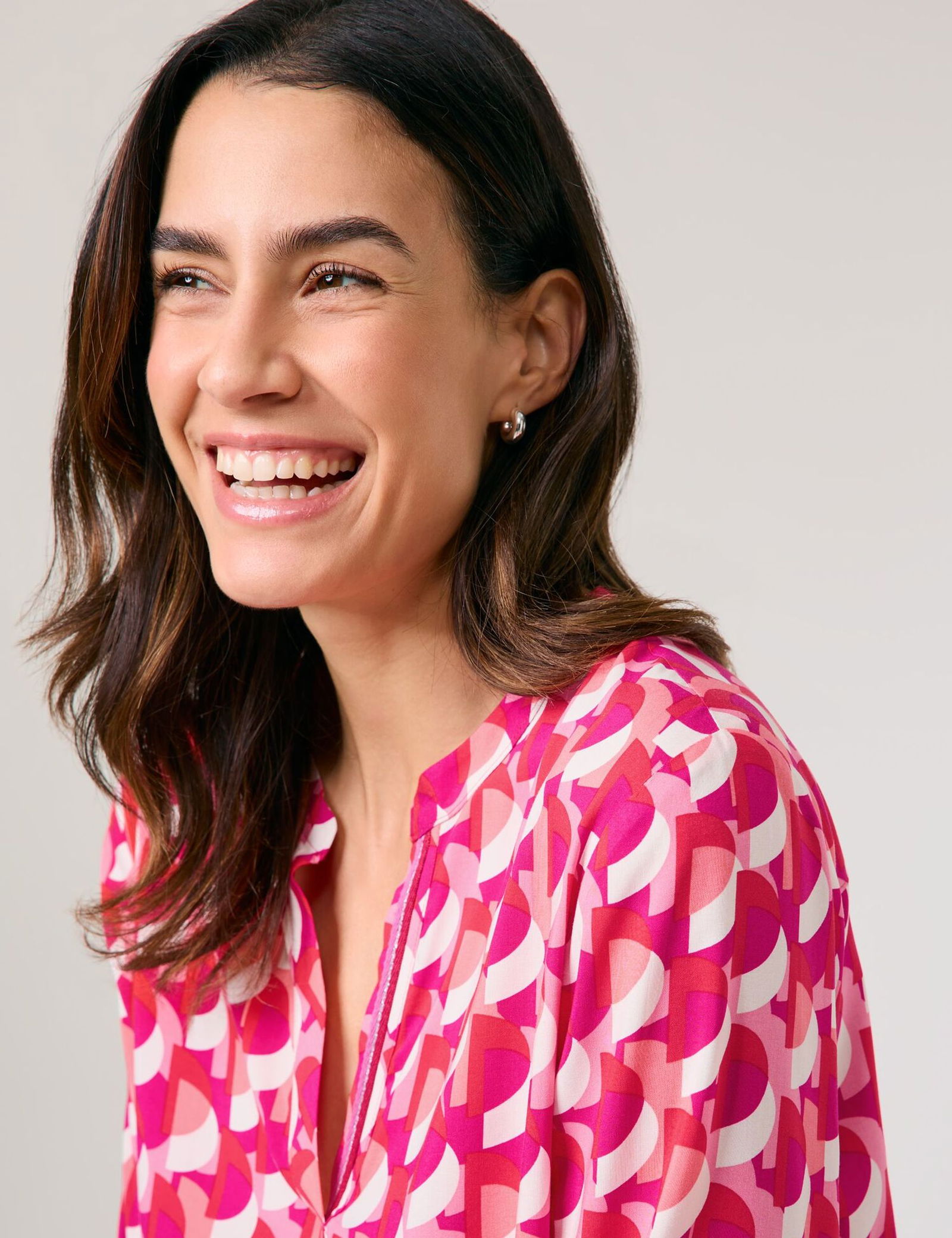 GERRY WEBER Collection |  GERRY WEBER Collection Druckbluse  | 46 | pink/orange/red aop