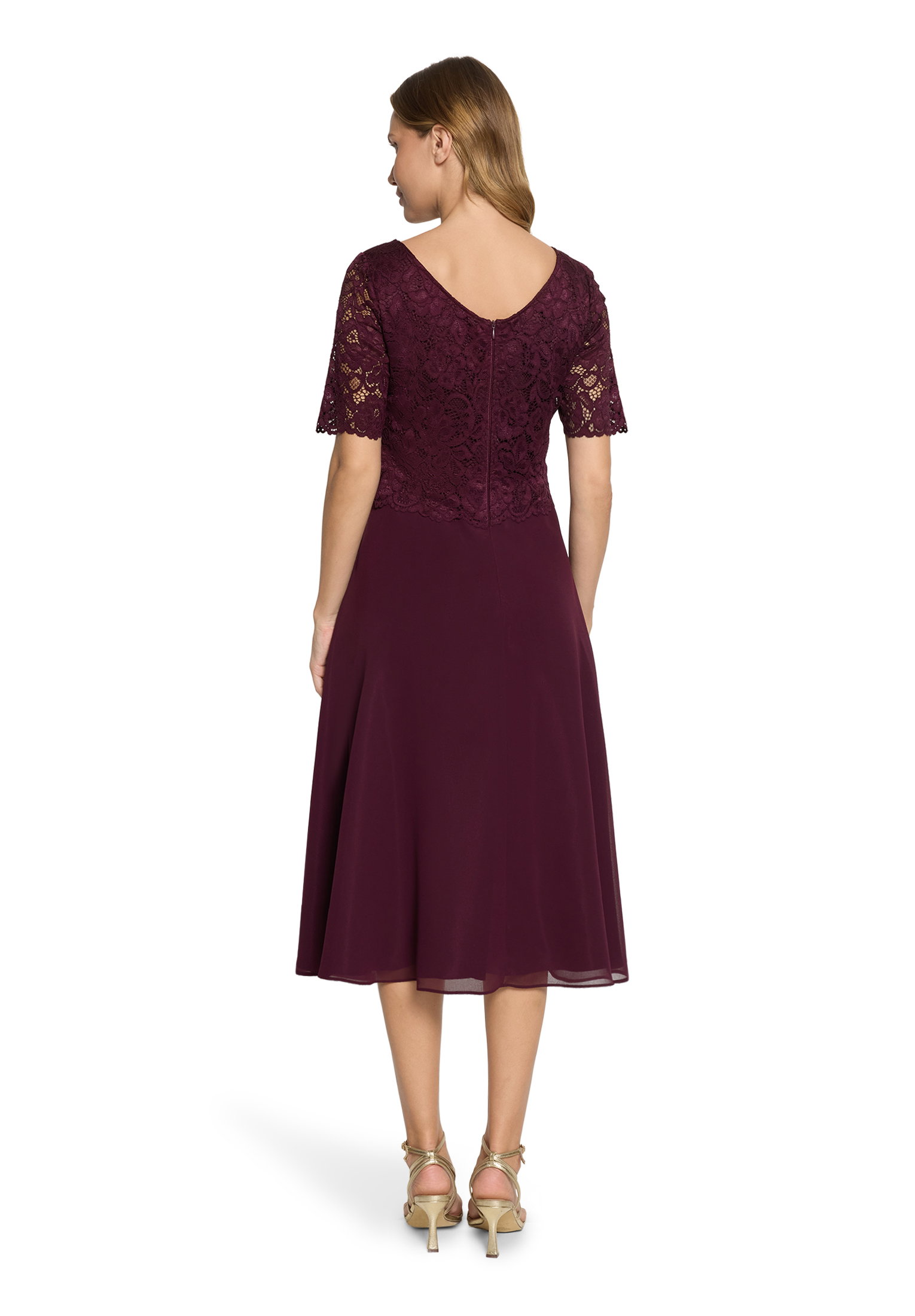 Kleid Kurz 1/2 Arm, Strong Aubergine #4