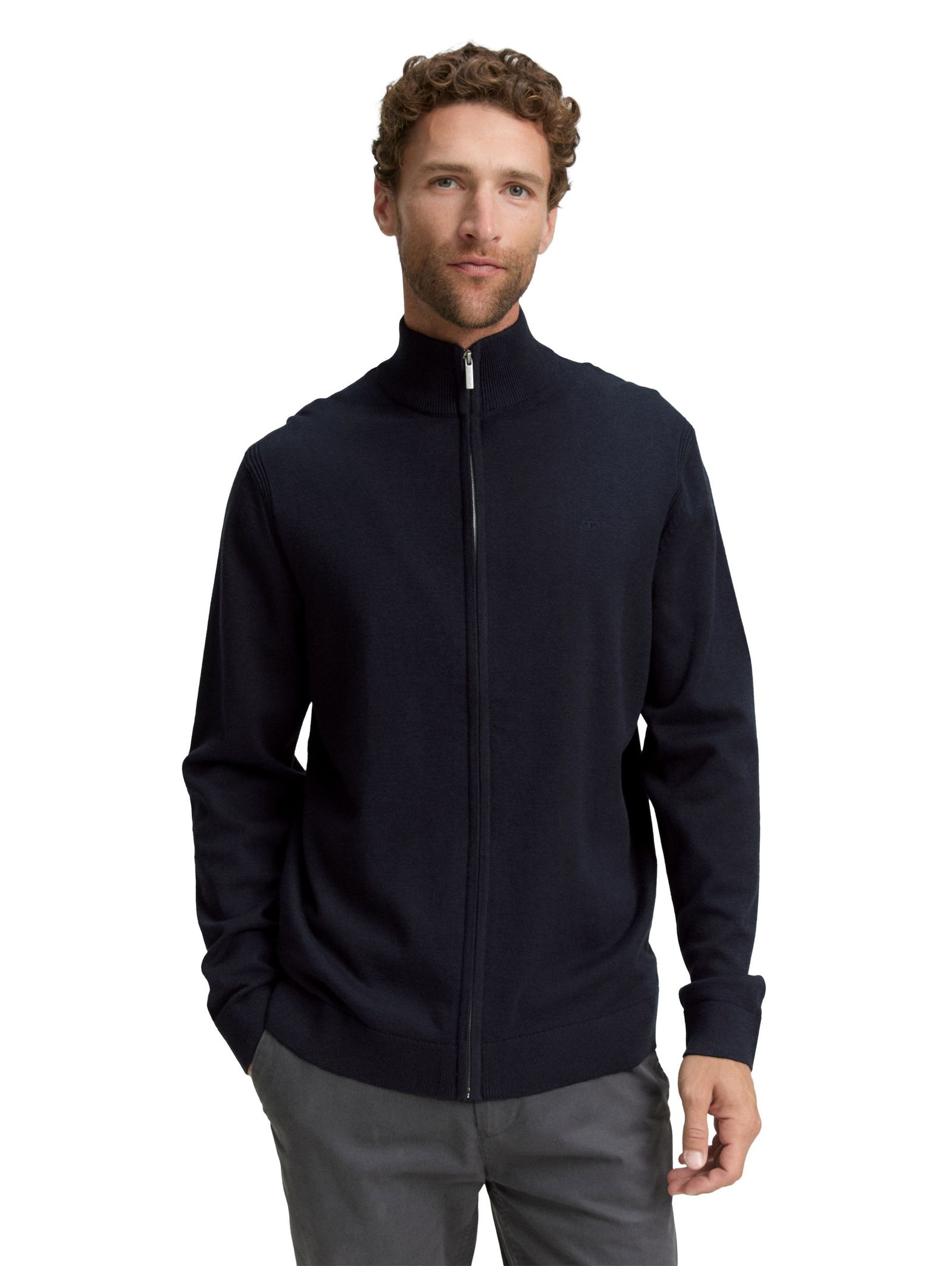 Tom Tailor | Tom Tailor Strickjacke | Cardigan | XL | knitted navy melange