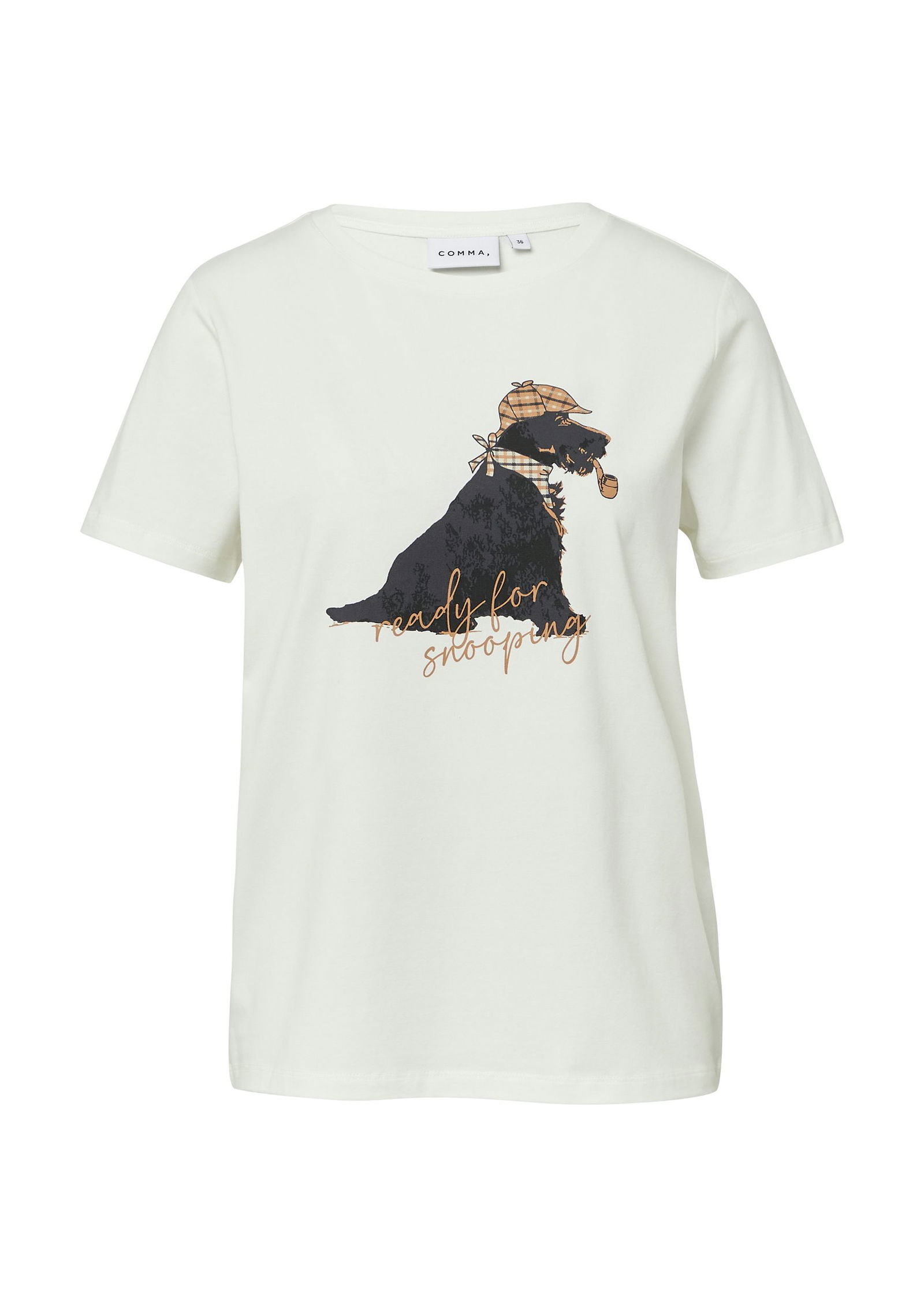 549ae18c2e609df9447a1a16e589b38d Comma | T-Shirt | 40 | weiß