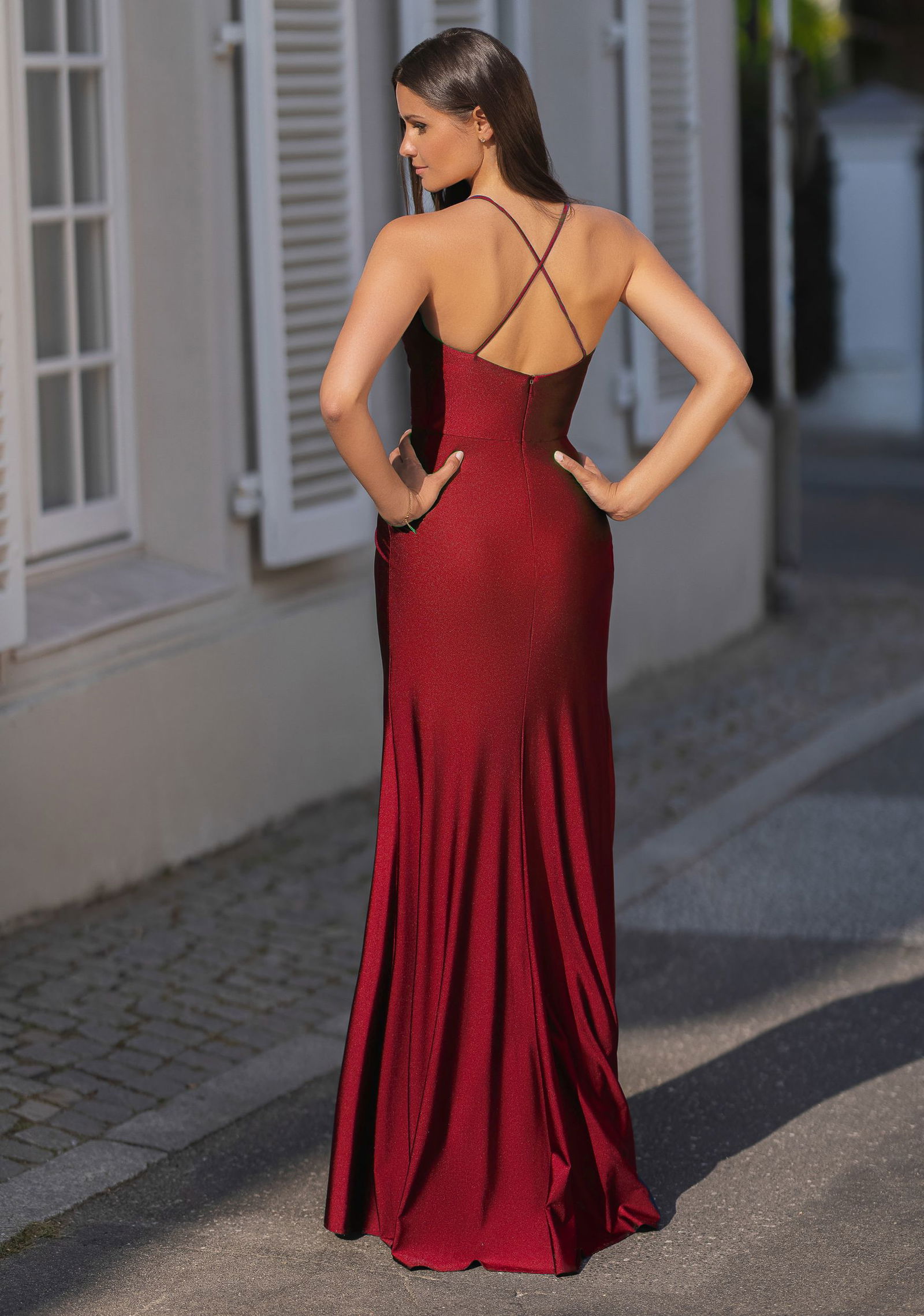 Christian Koehlert Jersey Abendkleid