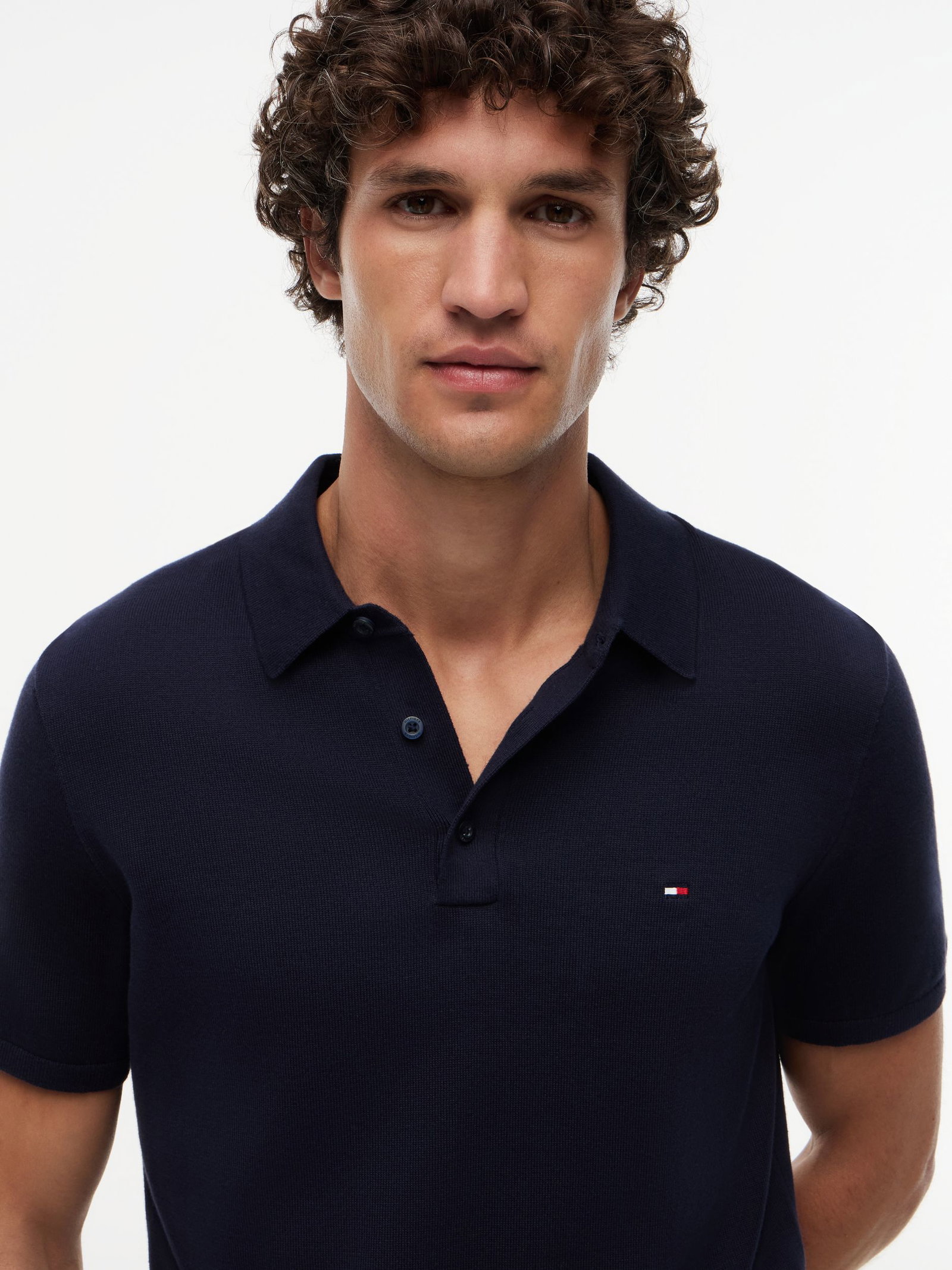 Tommy Hilfiger |  Tommy Hilfiger Poloshirt  | M | ivory petal